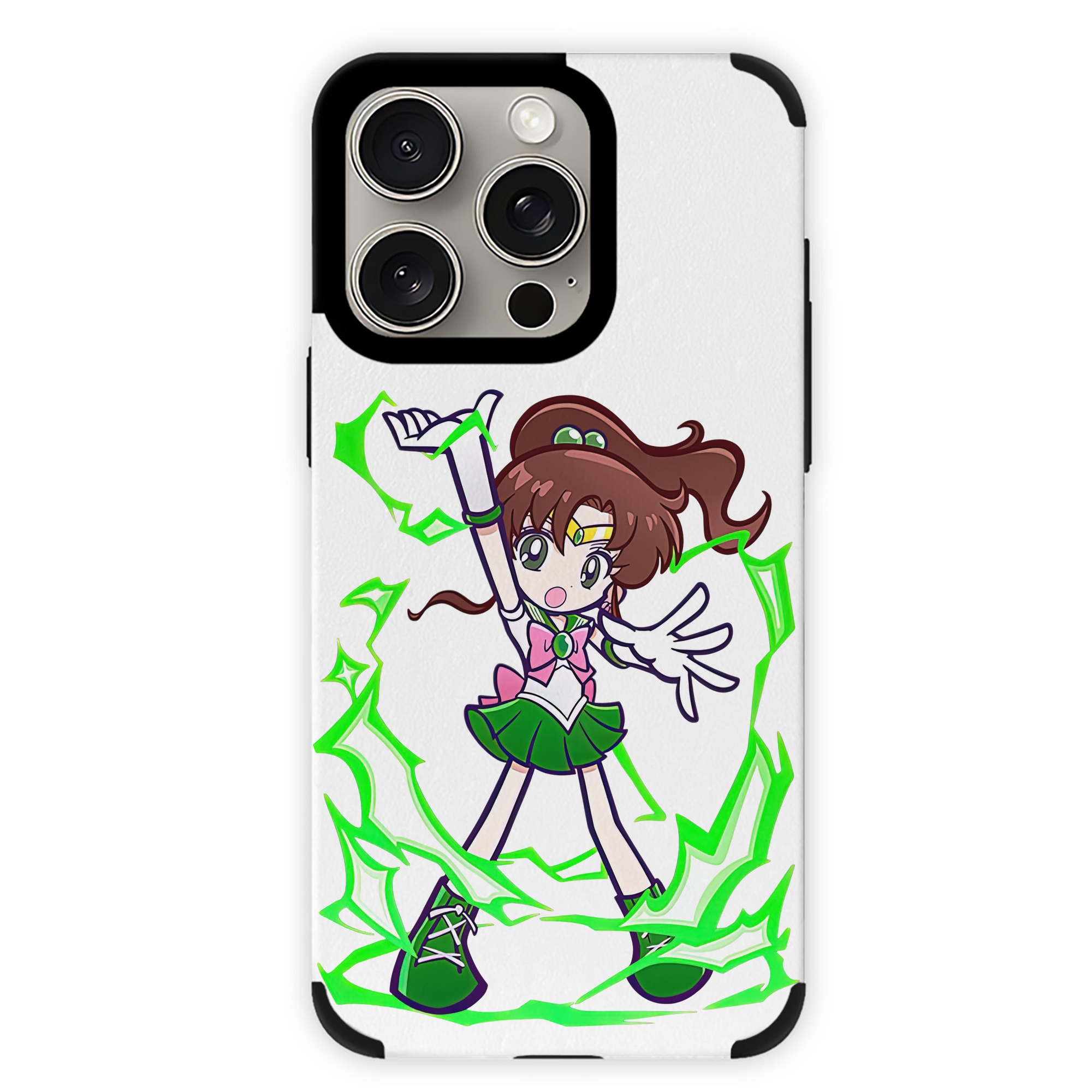 （画像用） 美少女戦士セーラームーン 木野 まこと きの まこと Sailor Moon Kino Makoto （セーラージュピター；Sailor Jupiter） 【iPhone15ProMax対応】 PUレザー スマホケース 耐衝撃＆黄変防止