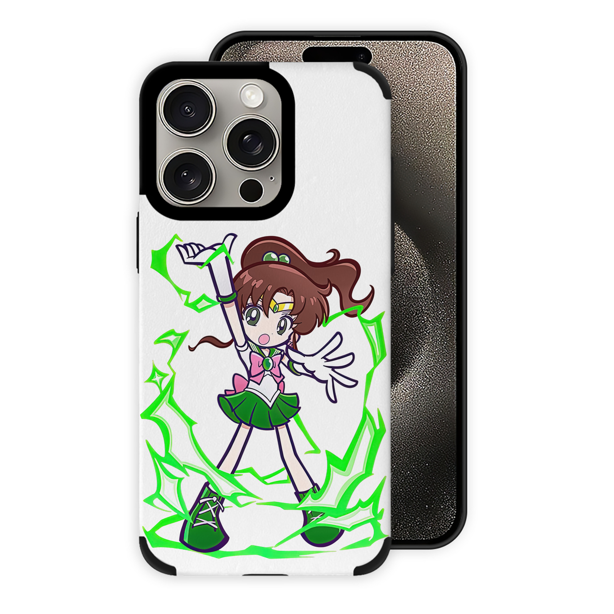 （画像用） 美少女戦士セーラームーン 木野 まこと きの まこと Sailor Moon Kino Makoto （セーラージュピター；Sailor Jupiter） 【iPhone15ProMax対応】 PUレザー スマホケース 耐衝撃＆黄変防止