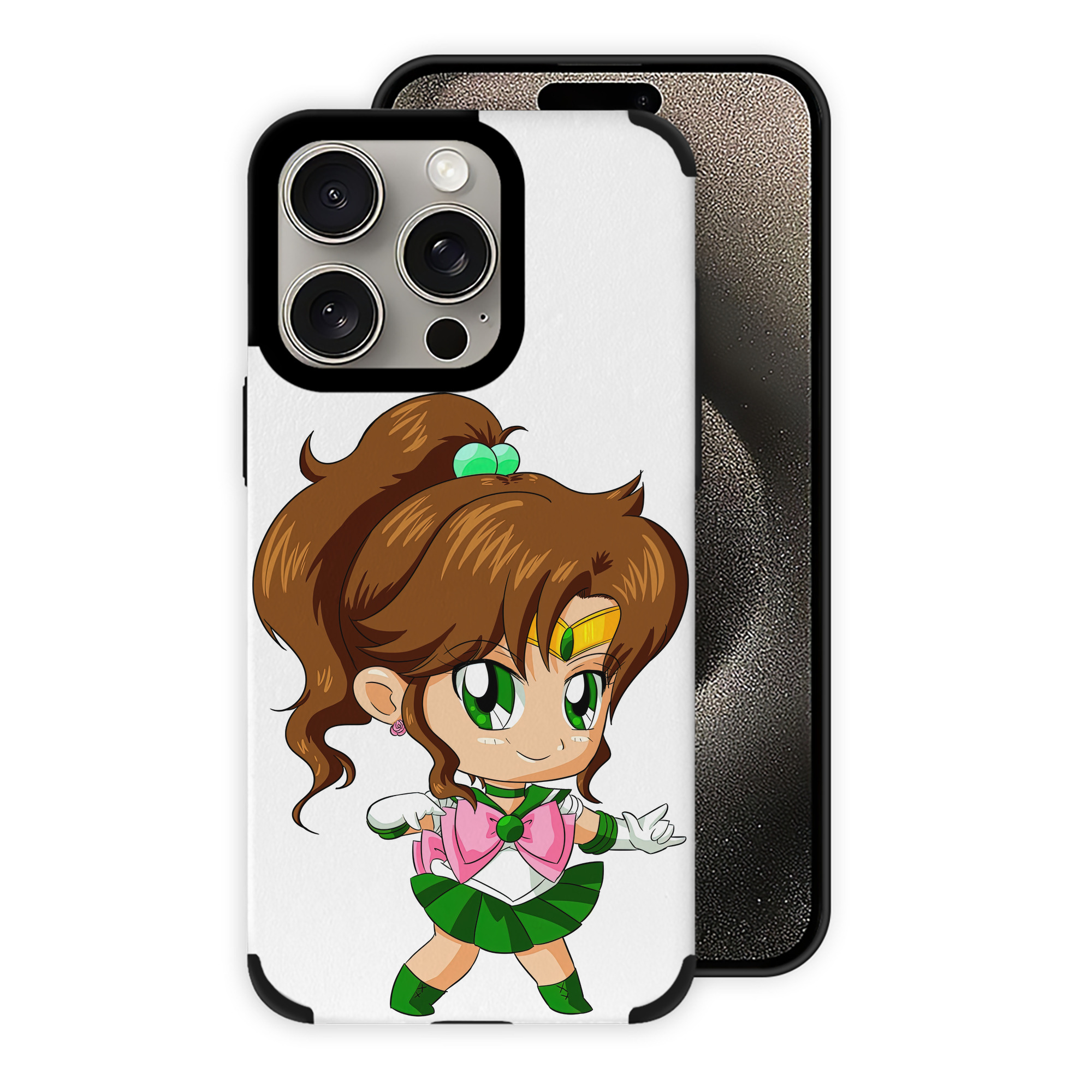 （画像用） 美少女戦士セーラームーン 木野 まこと きの まこと Sailor Moon Kino Makoto （セーラージュピター；Sailor Jupiter） 【iPhone15ProMax対応】 PUレザー スマホケース 耐衝撃＆黄変防止