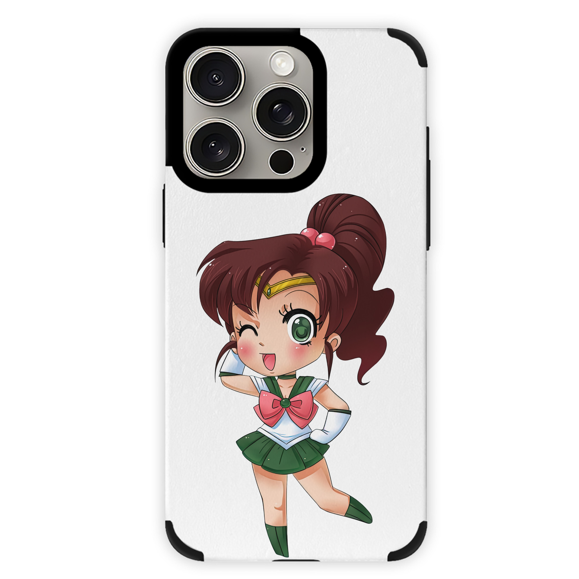 （画像用） 美少女戦士セーラームーン 木野 まこと きの まこと Sailor Moon Kino Makoto （セーラージュピター；Sailor Jupiter） 【iPhone15ProMax対応】 PUレザー スマホケース 耐衝撃＆黄変防止