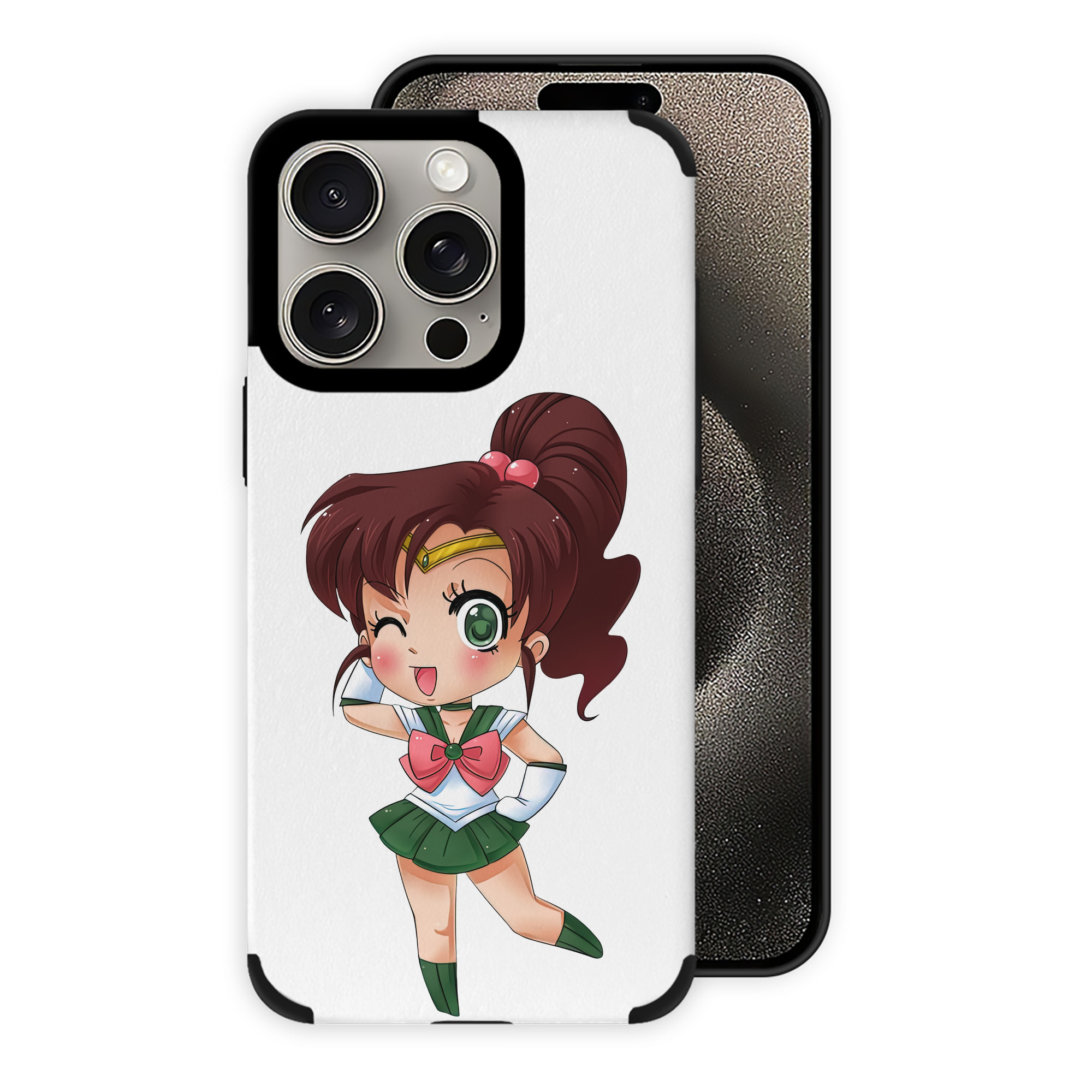 （画像用） 美少女戦士セーラームーン 木野 まこと きの まこと Sailor Moon Kino Makoto （セーラージュピター；Sailor Jupiter） 【iPhone15ProMax対応】 PUレザー スマホケース 耐衝撃＆黄変防止