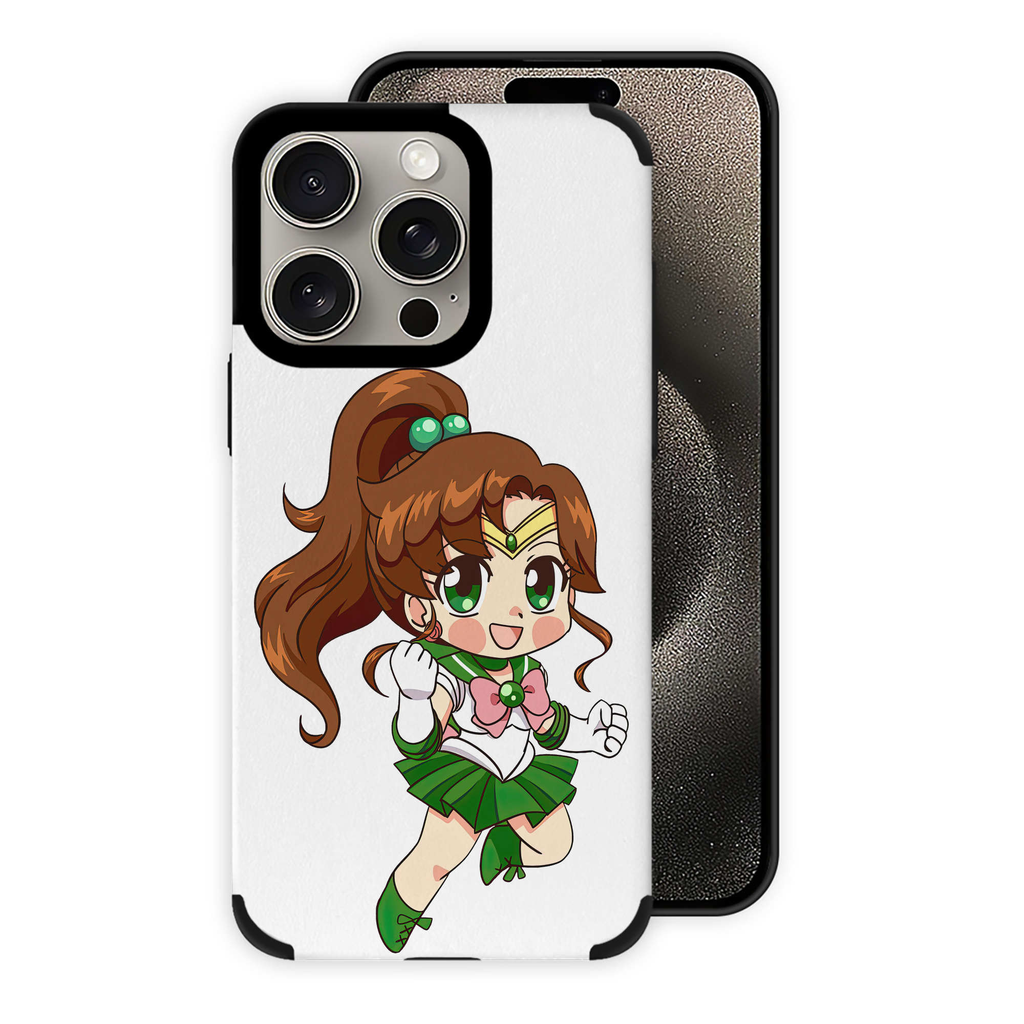 （画像用） 美少女戦士セーラームーン 木野 まこと きの まこと Sailor Moon Kino Makoto （セーラージュピター；Sailor Jupiter） 【iPhone15ProMax対応】 PUレザー スマホケース 耐衝撃＆黄変防止