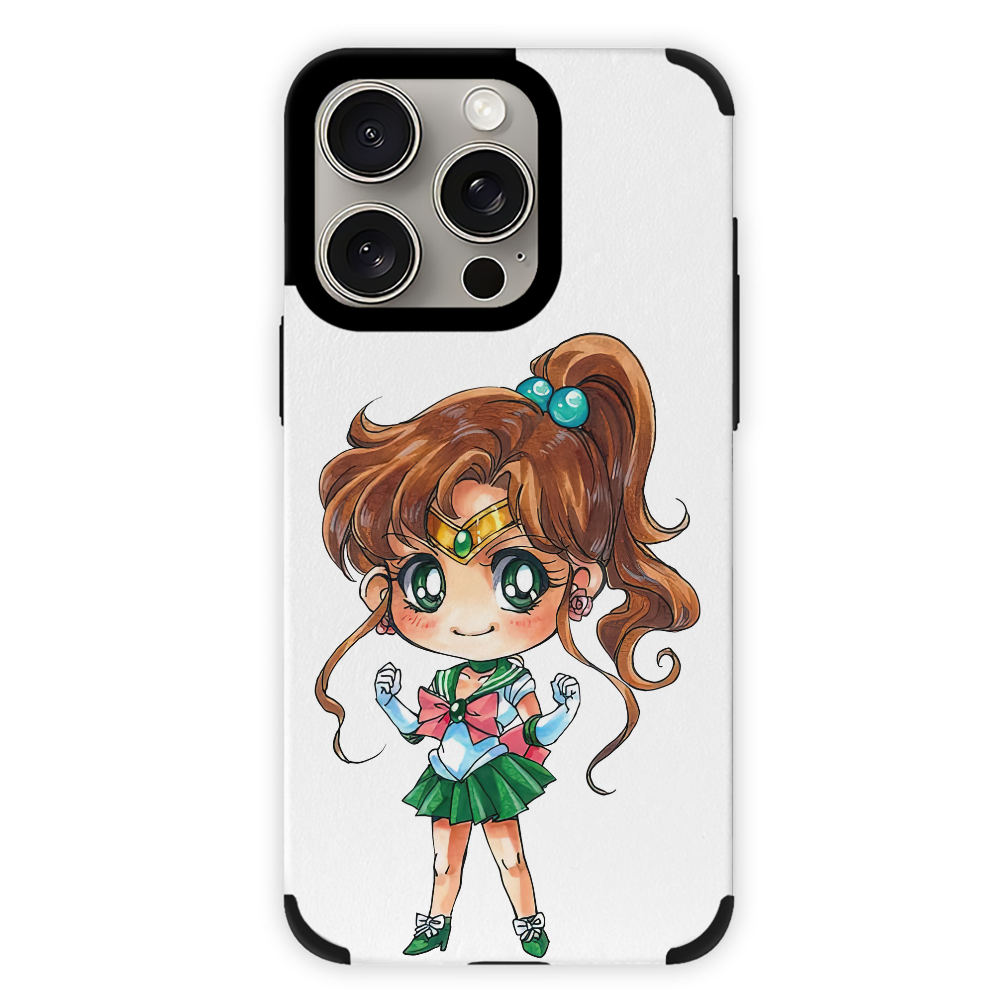 （画像用） 美少女戦士セーラームーン 木野 まこと きの まこと Sailor Moon Kino Makoto （セーラージュピター；Sailor Jupiter） 【iPhone15ProMax対応】 PUレザー スマホケース 耐衝撃＆黄変防止