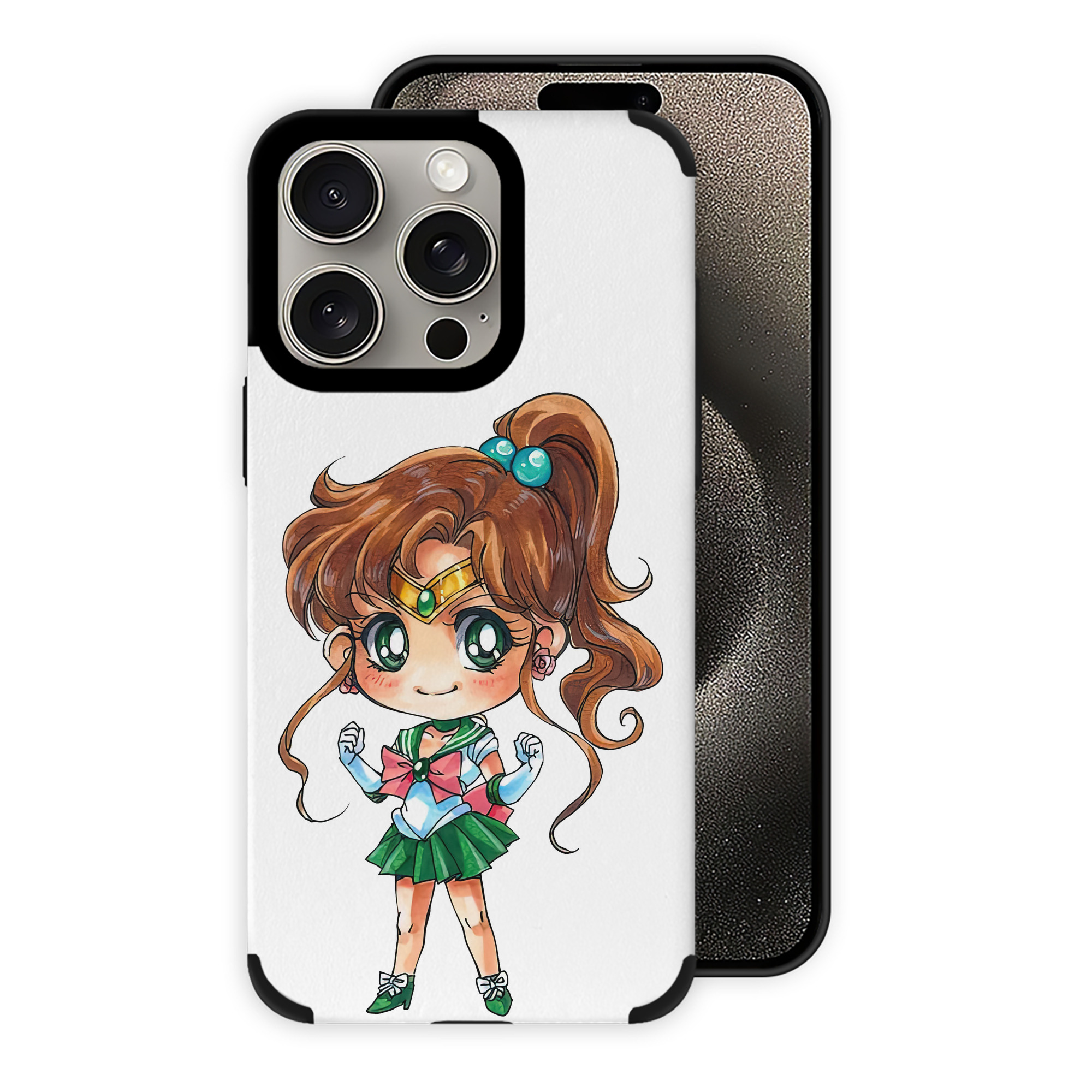 （画像用） 美少女戦士セーラームーン 木野 まこと きの まこと Sailor Moon Kino Makoto （セーラージュピター；Sailor Jupiter） 【iPhone15ProMax対応】 PUレザー スマホケース 耐衝撃＆黄変防止