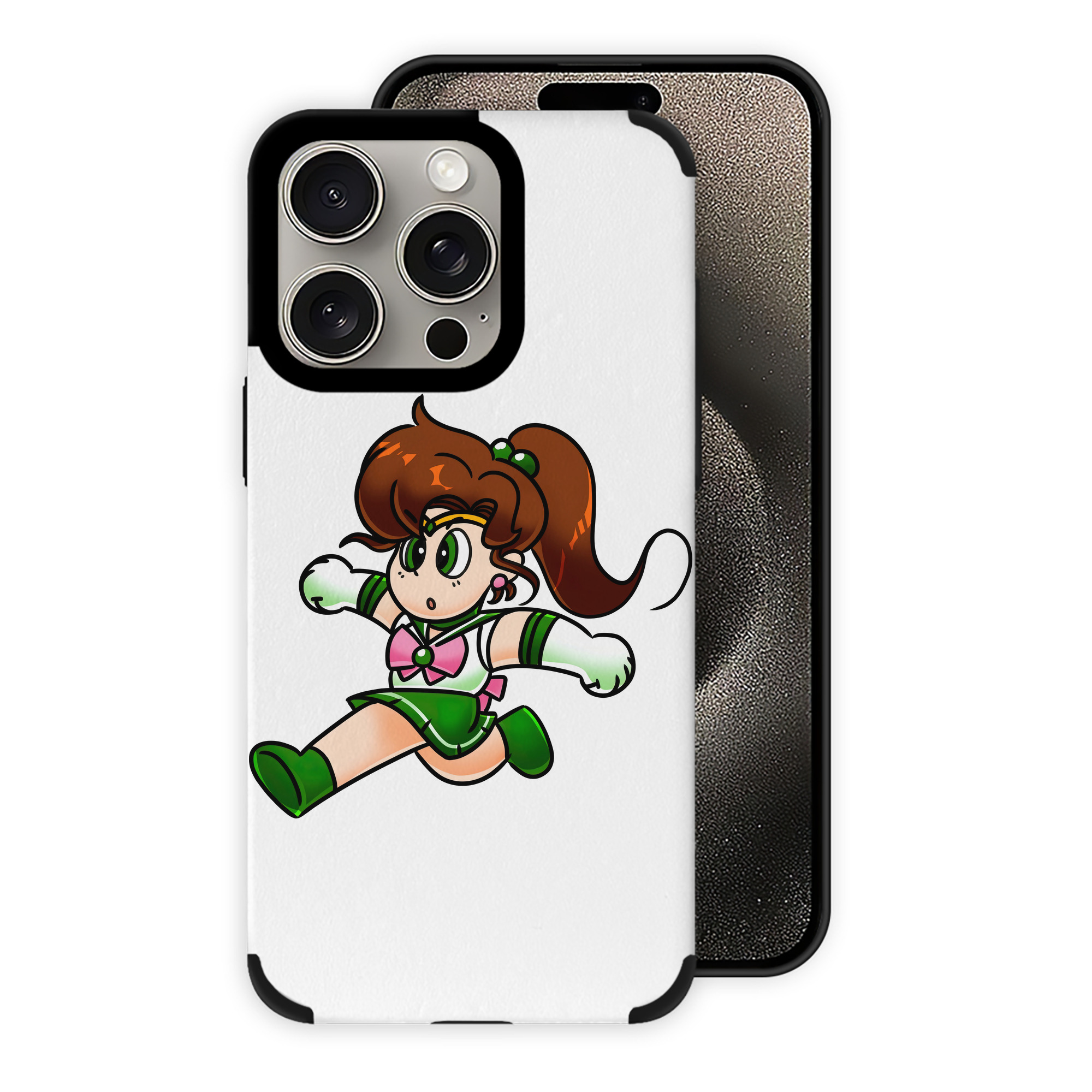 （画像用） 美少女戦士セーラームーン 木野 まこと きの まこと Sailor Moon Kino Makoto （セーラージュピター；Sailor Jupiter） 【iPhone15ProMax対応】 PUレザー スマホケース 耐衝撃＆黄変防止