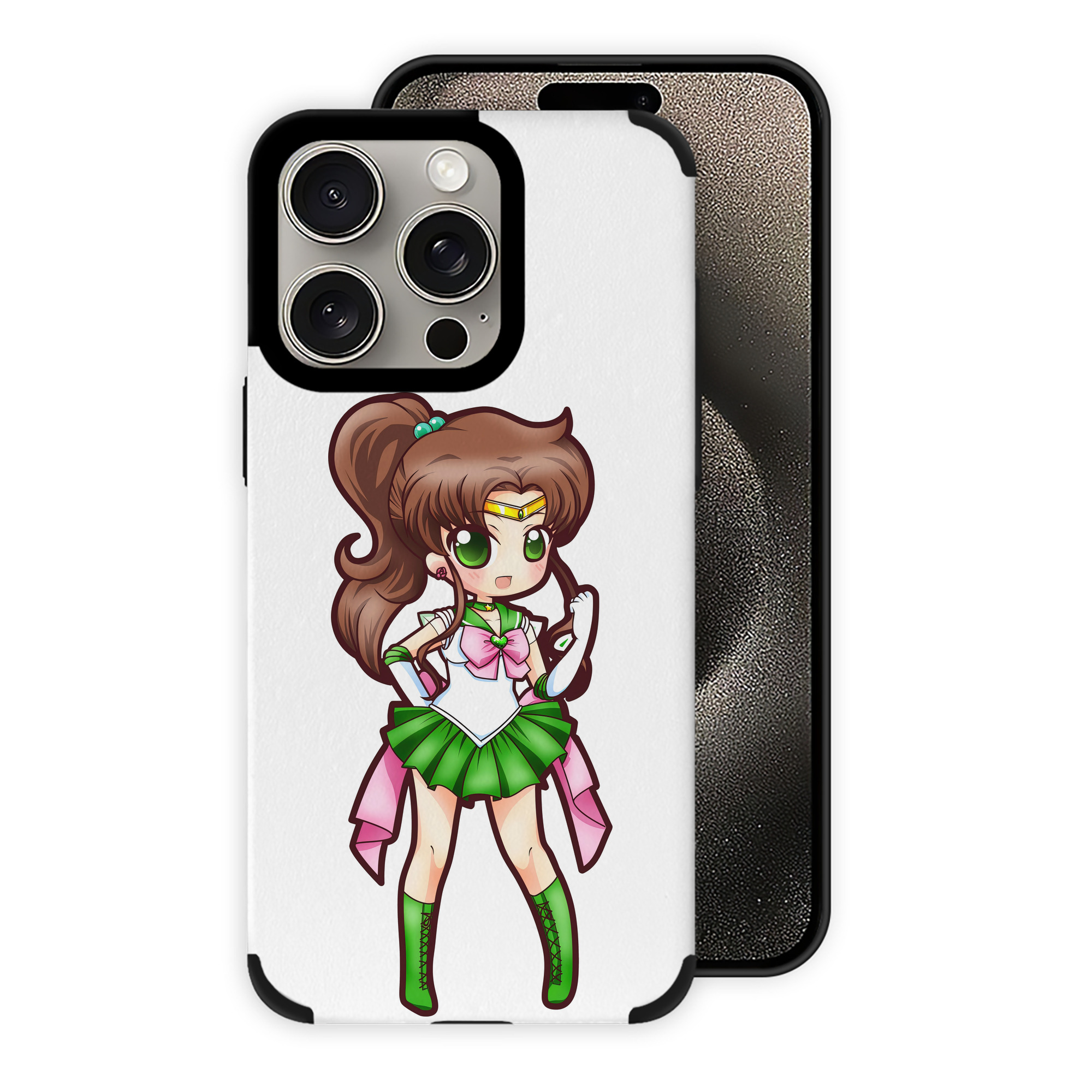 （画像用） 美少女戦士セーラームーン 木野 まこと きの まこと Sailor Moon Kino Makoto （セーラージュピター；Sailor Jupiter） 【iPhone15ProMax対応】 PUレザー スマホケース 耐衝撃＆黄変防止
