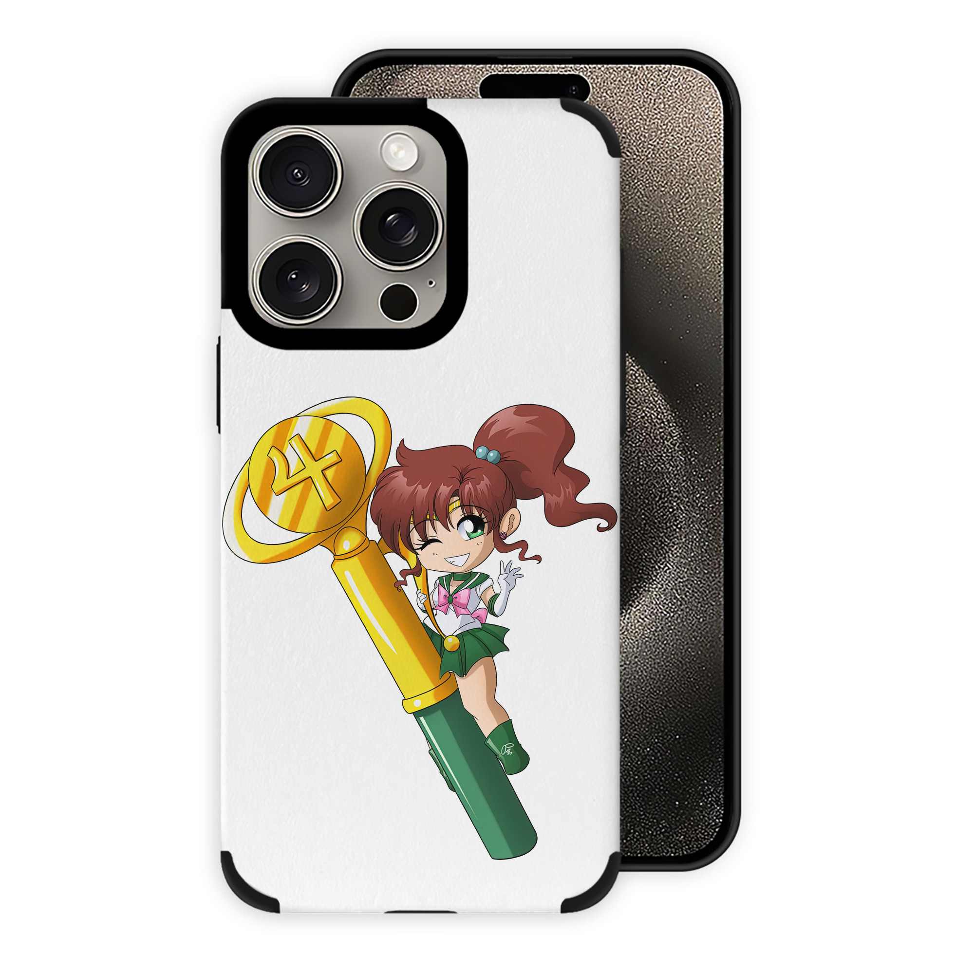（画像用） 美少女戦士セーラームーン 木野 まこと きの まこと Sailor Moon Kino Makoto （セーラージュピター；Sailor Jupiter） 【iPhone15ProMax対応】 PUレザー スマホケース 耐衝撃＆黄変防止