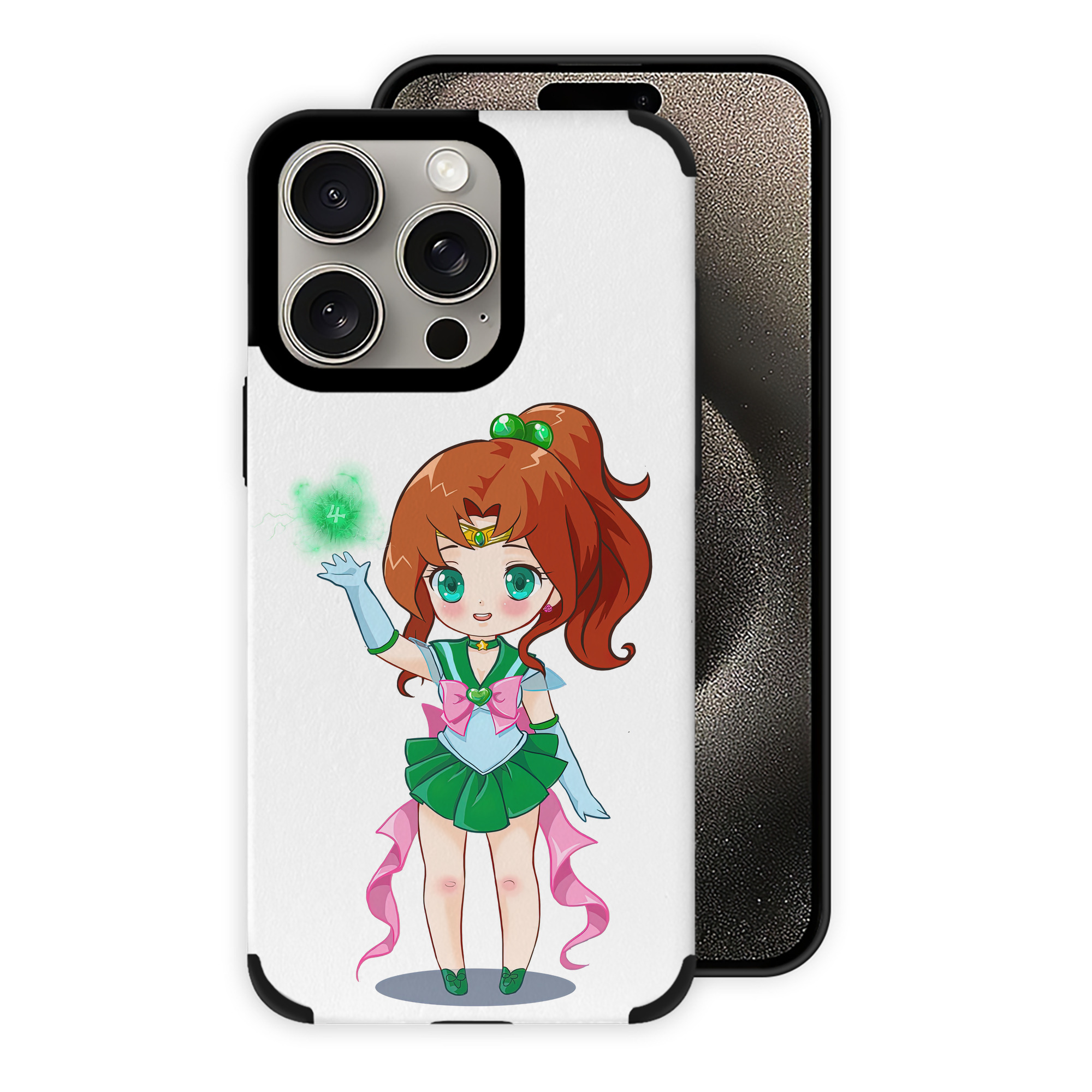 （画像用） 美少女戦士セーラームーン 木野 まこと きの まこと Sailor Moon Kino Makoto （セーラージュピター；Sailor Jupiter） 【iPhone15ProMax対応】 PUレザー スマホケース 耐衝撃＆黄変防止