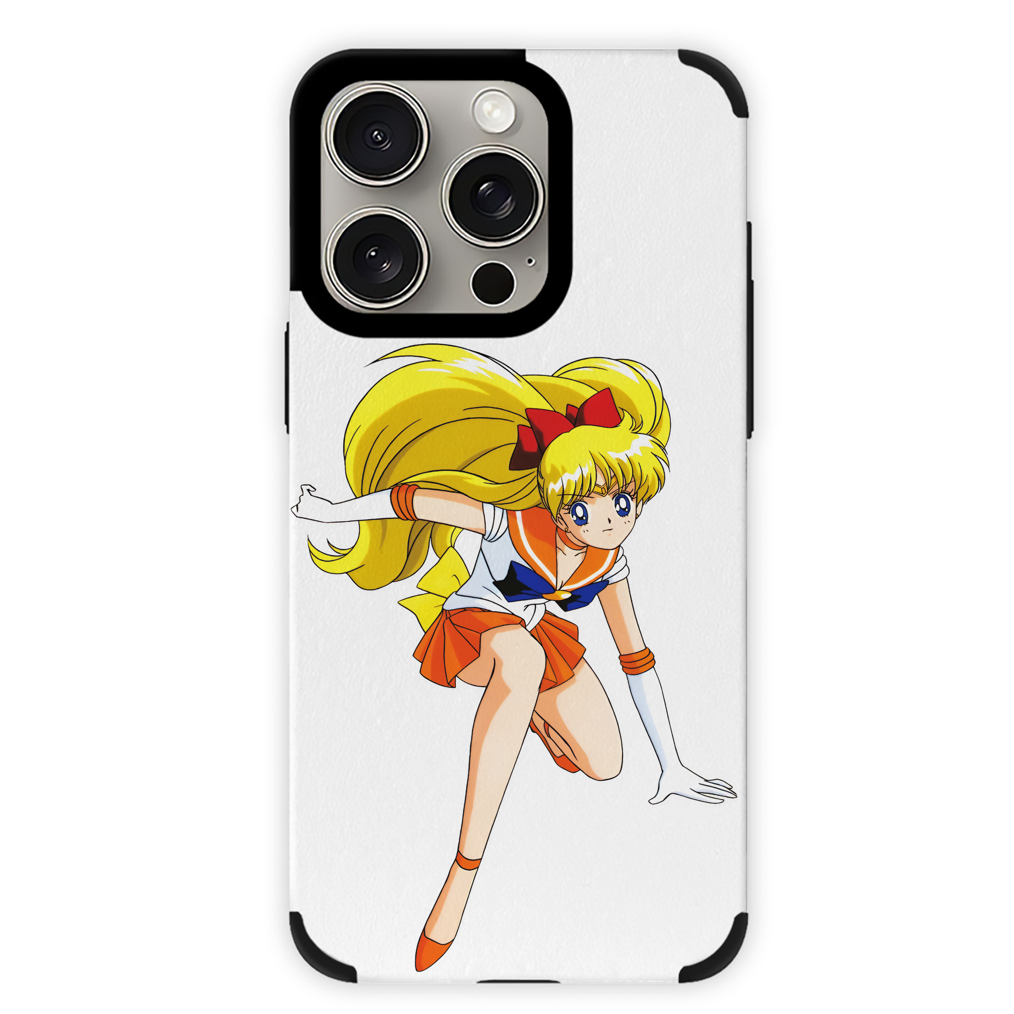 （画像用） 美少女戦士セーラームーン 愛野 美奈子 あいの みなこ Sailor Moon Aino Minako 【iPhone15ProMax対応】 PUレザー スマホケース 耐衝撃＆黄変防止