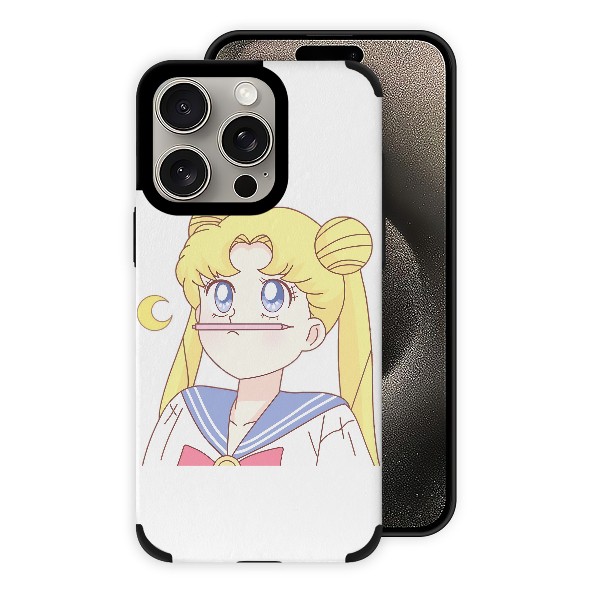 （画像用） 美少女戦士セーラームーン 愛野 美奈子 あいの みなこ Sailor Moon Aino Minako 【iPhone15ProMax対応】 PUレザー スマホケース 耐衝撃＆黄変防止
