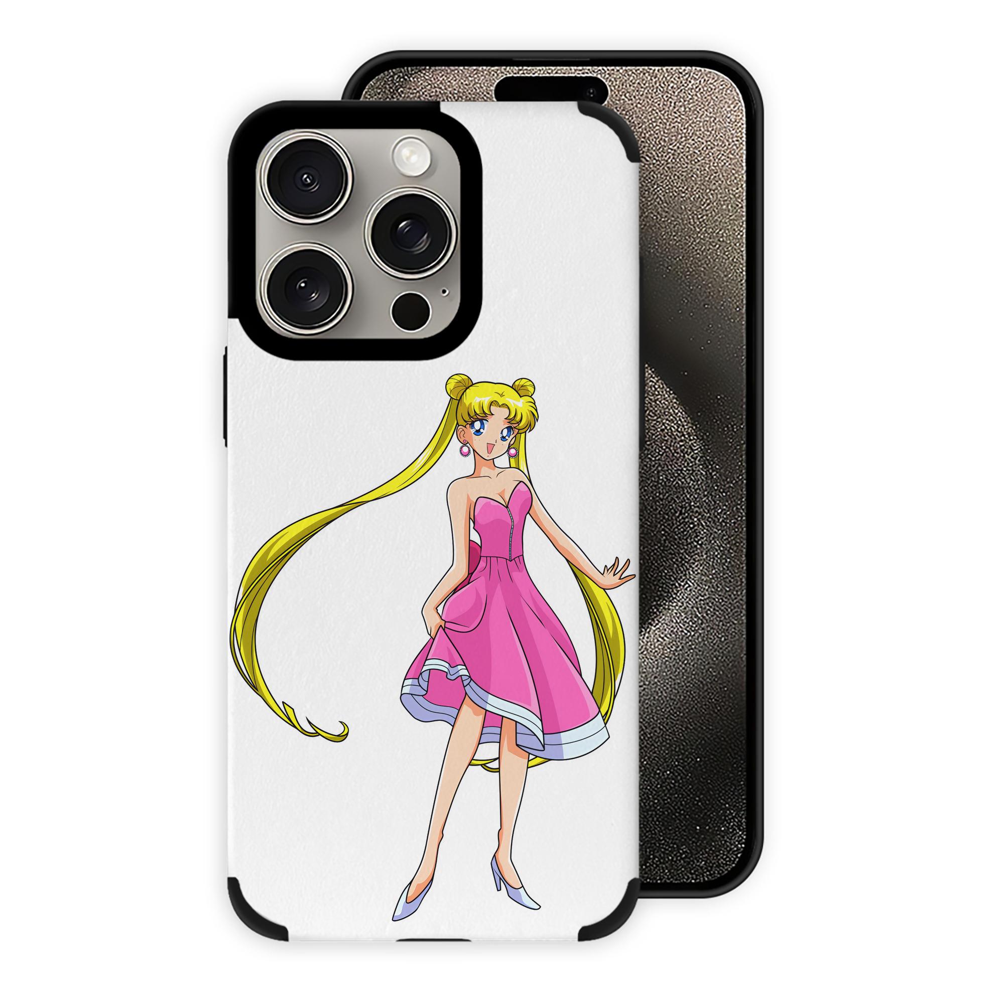（画像用） 美少女戦士セーラームーン 愛野 美奈子 あいの みなこ Sailor Moon Aino Minako 【iPhone15ProMax対応】 PUレザー スマホケース 耐衝撃＆黄変防止
