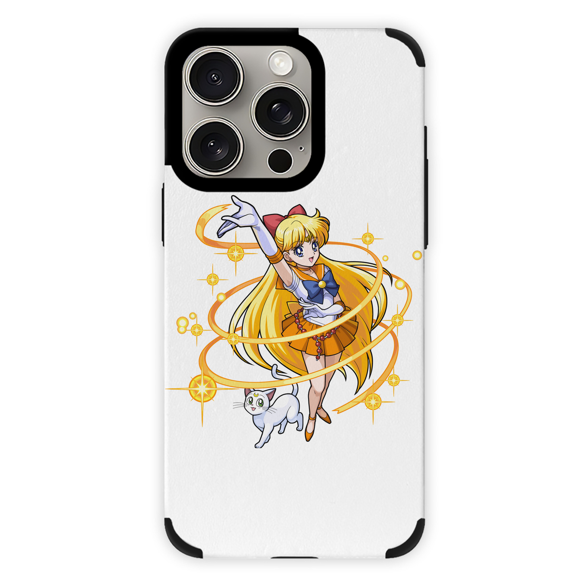 （画像用） 美少女戦士セーラームーン 愛野 美奈子 あいの みなこ Sailor Moon Aino Minako 【iPhone15ProMax対応】 PUレザー スマホケース 耐衝撃＆黄変防止