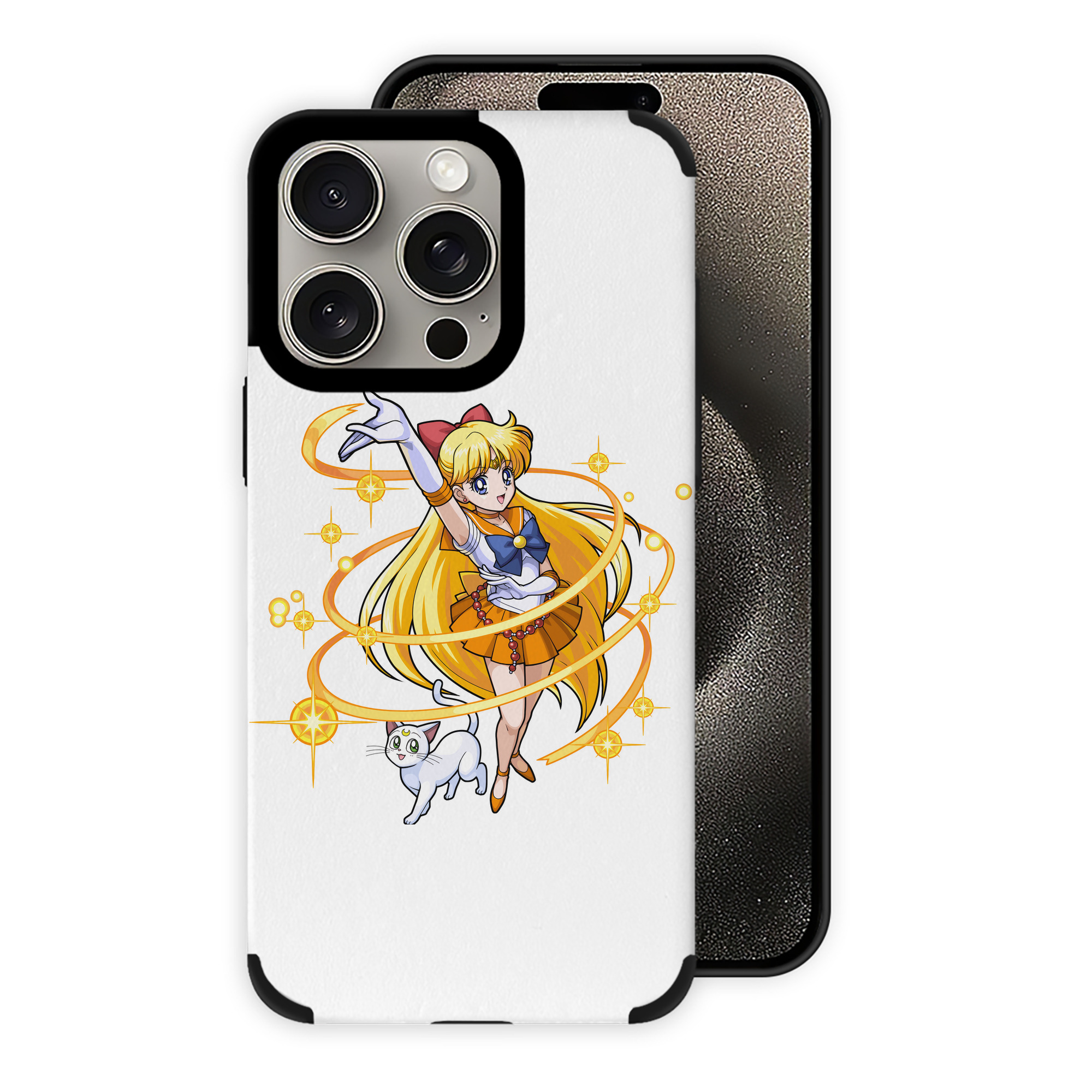 （画像用） 美少女戦士セーラームーン 愛野 美奈子 あいの みなこ Sailor Moon Aino Minako 【iPhone15ProMax対応】 PUレザー スマホケース 耐衝撃＆黄変防止