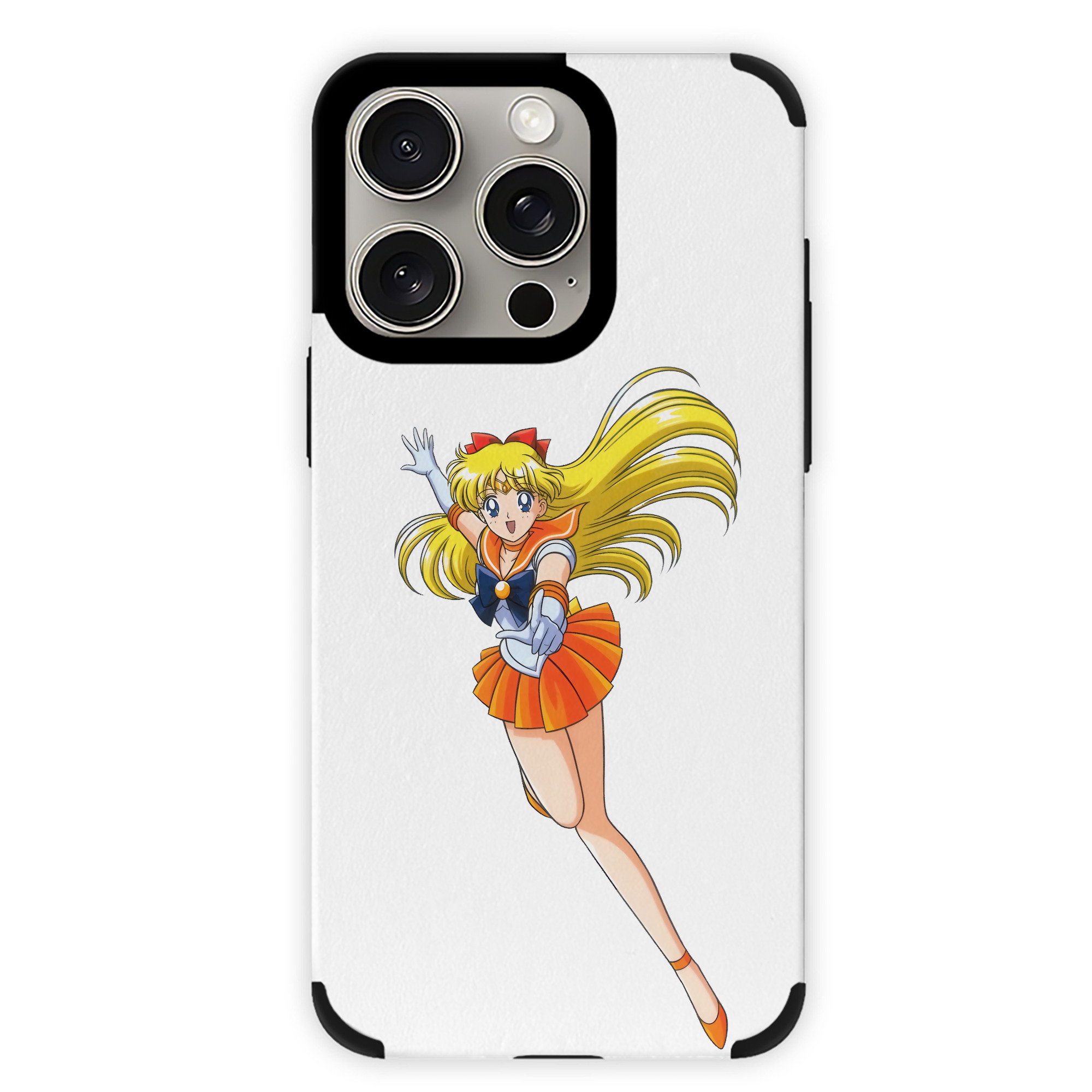 （画像用） 美少女戦士セーラームーン 愛野 美奈子 あいの みなこ Sailor Moon Aino Minako 【iPhone15ProMax対応】 PUレザー スマホケース 耐衝撃＆黄変防止