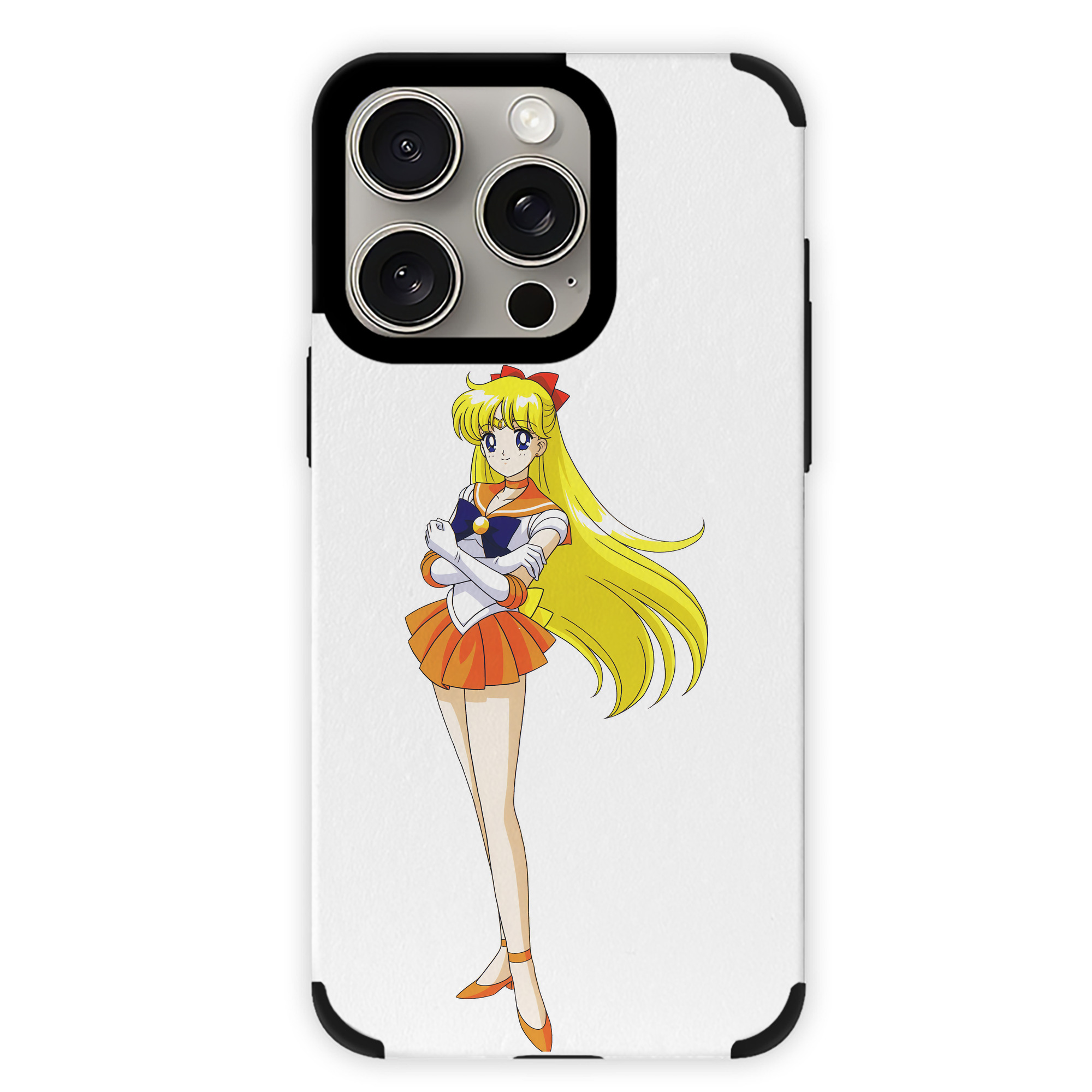 （画像用） 美少女戦士セーラームーン 愛野 美奈子 あいの みなこ Sailor Moon Aino Minako 【iPhone15ProMax対応】 PUレザー スマホケース 耐衝撃＆黄変防止