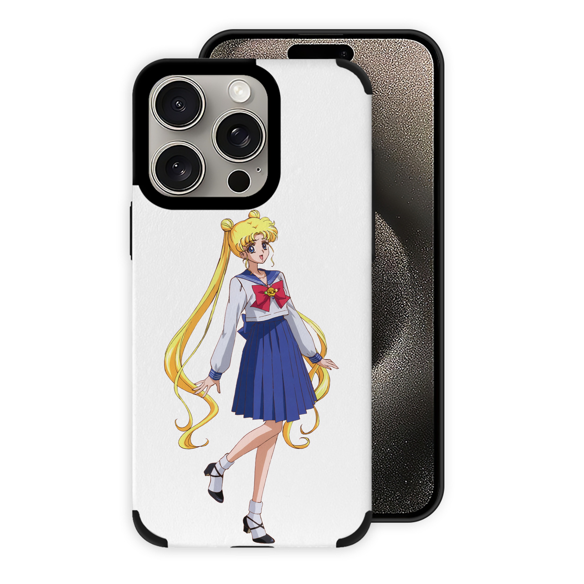 （画像用） 美少女戦士セーラームーン 愛野 美奈子 あいの みなこ Sailor Moon Aino Minako 【iPhone15ProMax対応】 PUレザー スマホケース 耐衝撃＆黄変防止