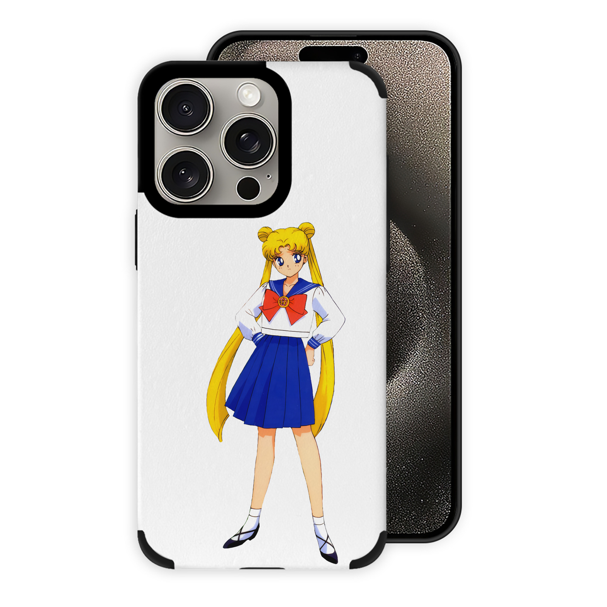 （画像用） 美少女戦士セーラームーン 愛野 美奈子 あいの みなこ Sailor Moon Aino Minako 【iPhone15ProMax対応】 PUレザー スマホケース 耐衝撃＆黄変防止