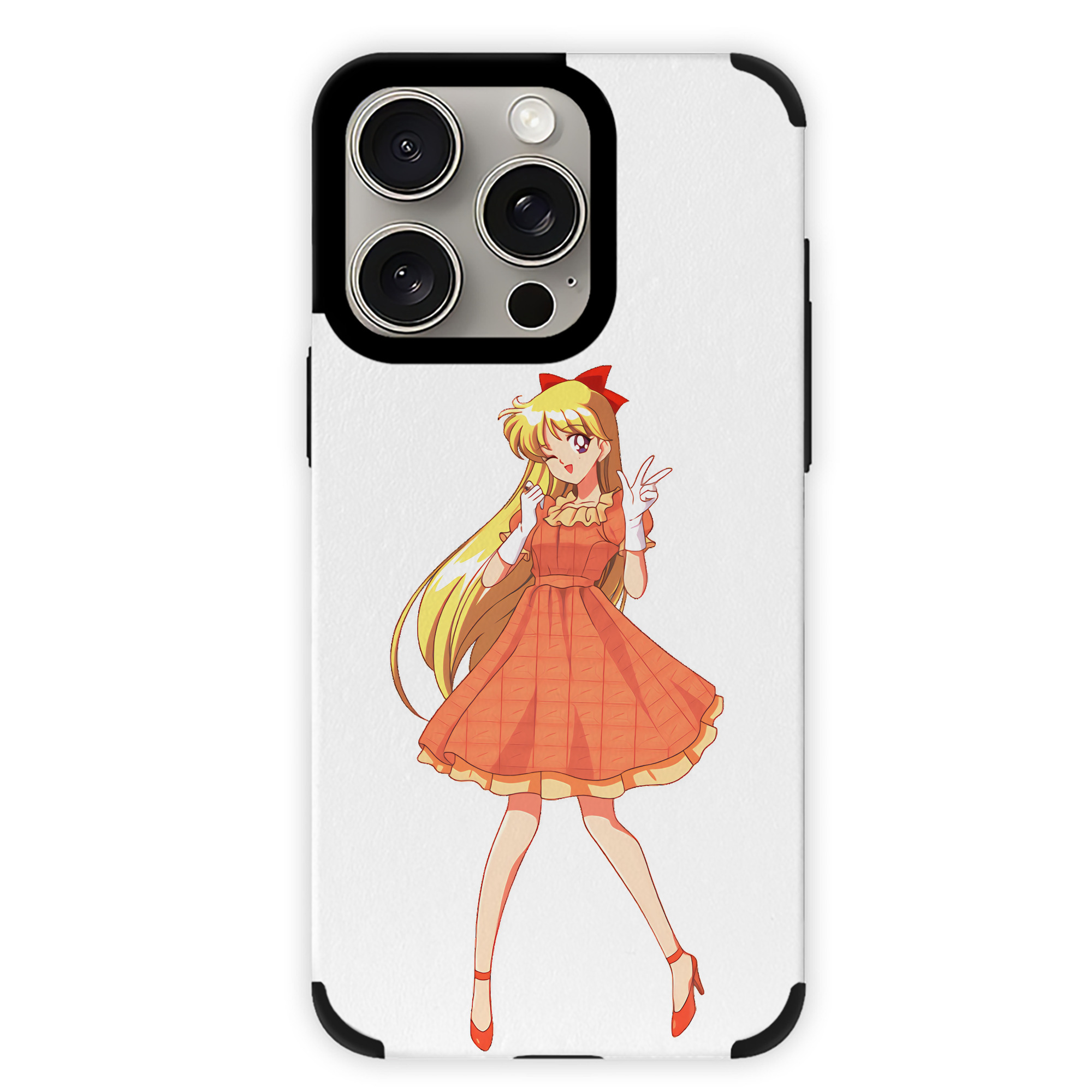 （画像用） 美少女戦士セーラームーン 愛野 美奈子 あいの みなこ Sailor Moon Aino Minako 【iPhone15ProMax対応】 PUレザー スマホケース 耐衝撃＆黄変防止