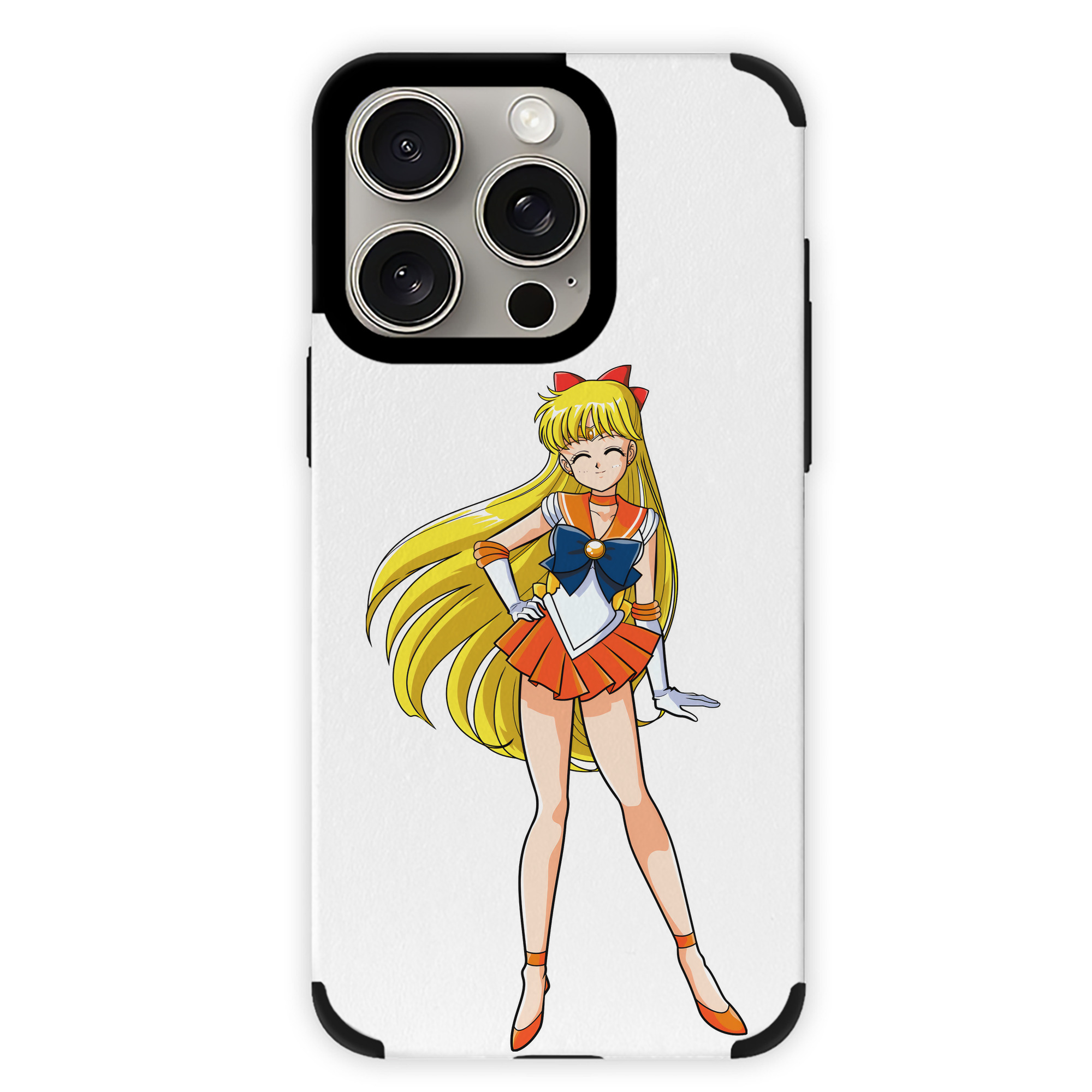 （画像用） 美少女戦士セーラームーン 愛野 美奈子 あいの みなこ Sailor Moon Aino Minako 【iPhone15ProMax対応】 PUレザー スマホケース 耐衝撃＆黄変防止