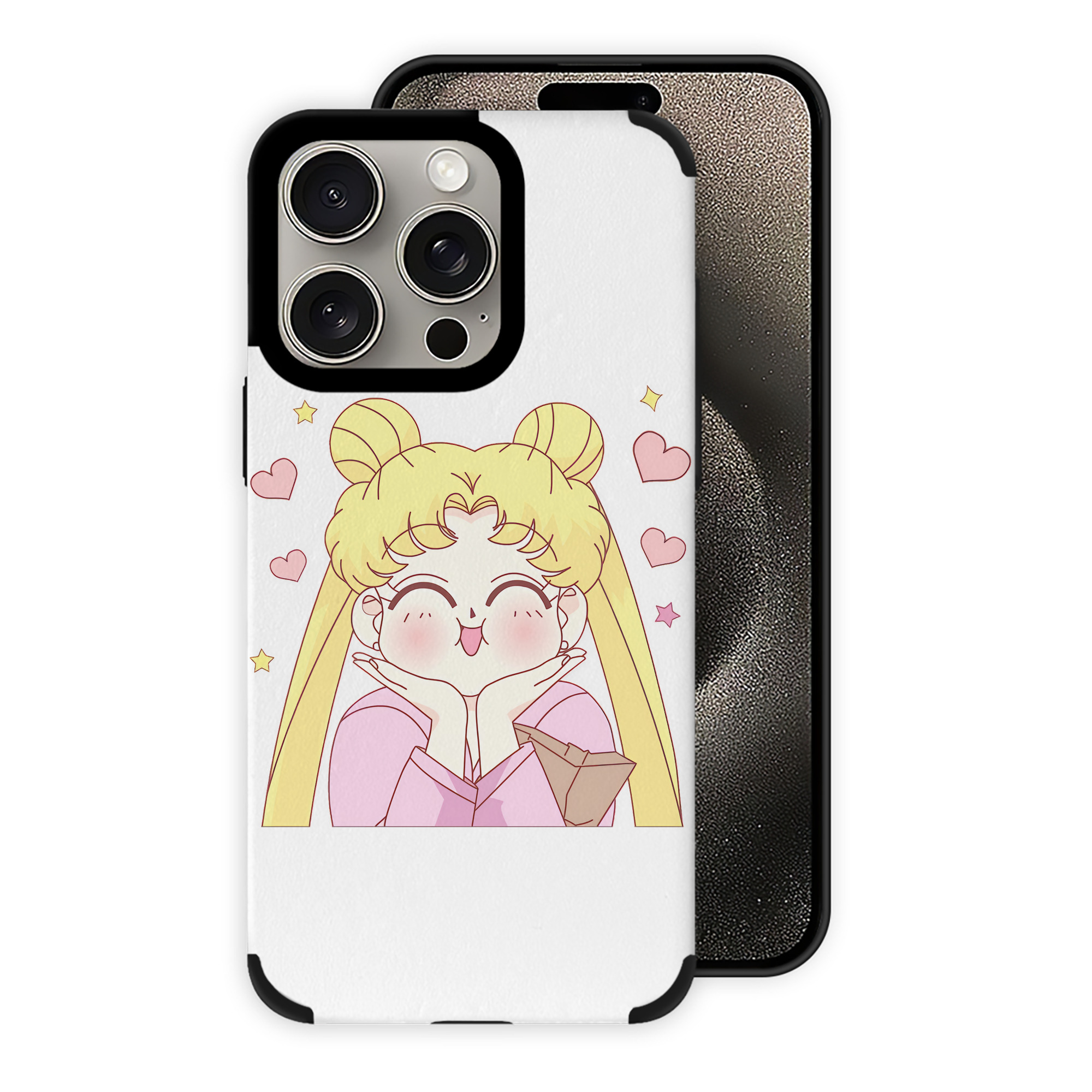 （画像用） 美少女戦士セーラームーン 愛野 美奈子 あいの みなこ Sailor Moon Aino Minako 【iPhone15ProMax対応】 PUレザー スマホケース 耐衝撃＆黄変防止