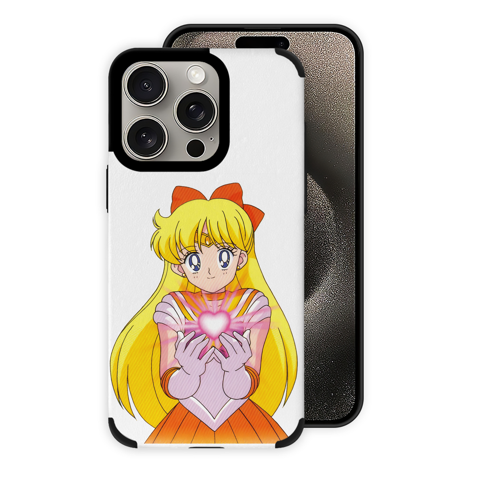 （画像用） 美少女戦士セーラームーン 愛野 美奈子 あいの みなこ Sailor Moon Aino Minako 【iPhone15ProMax対応】 PUレザー スマホケース 耐衝撃＆黄変防止