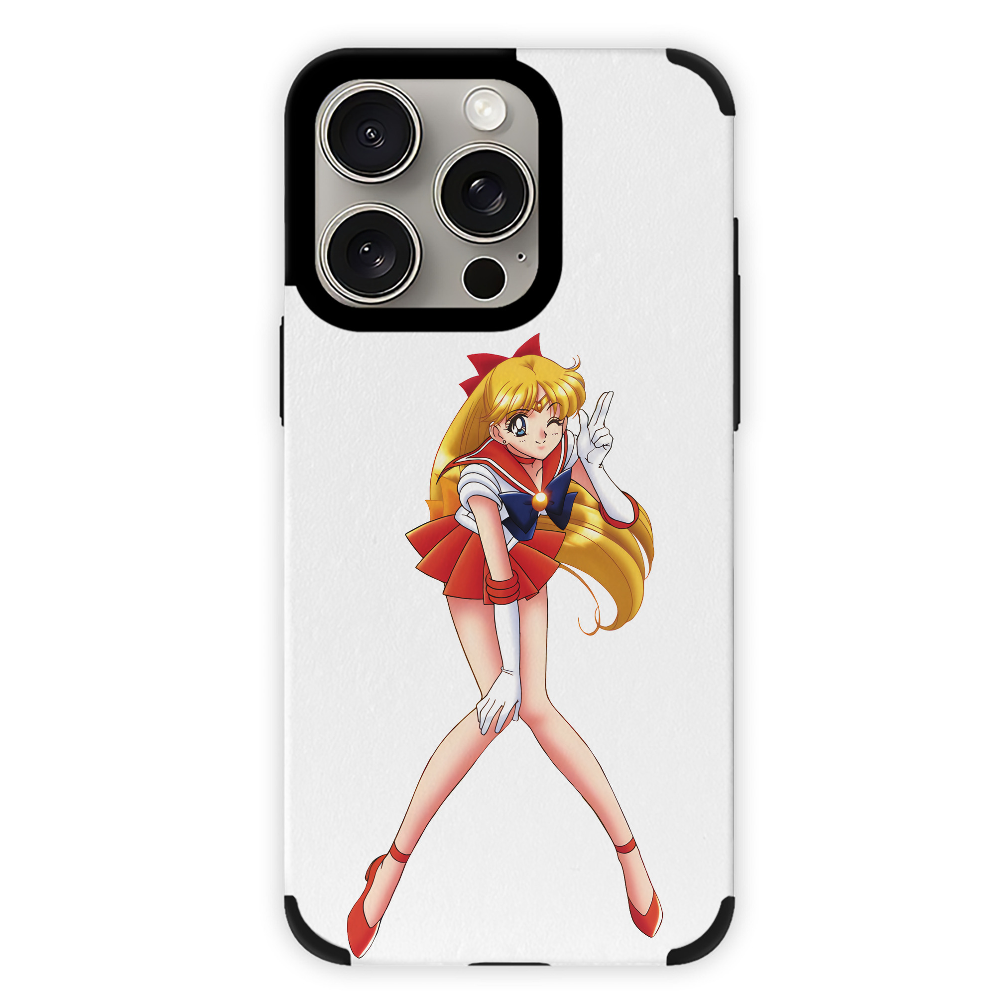 （画像用） 美少女戦士セーラームーン 愛野 美奈子 あいの みなこ Sailor Moon Aino Minako 【iPhone15ProMax対応】 PUレザー スマホケース 耐衝撃＆黄変防止
