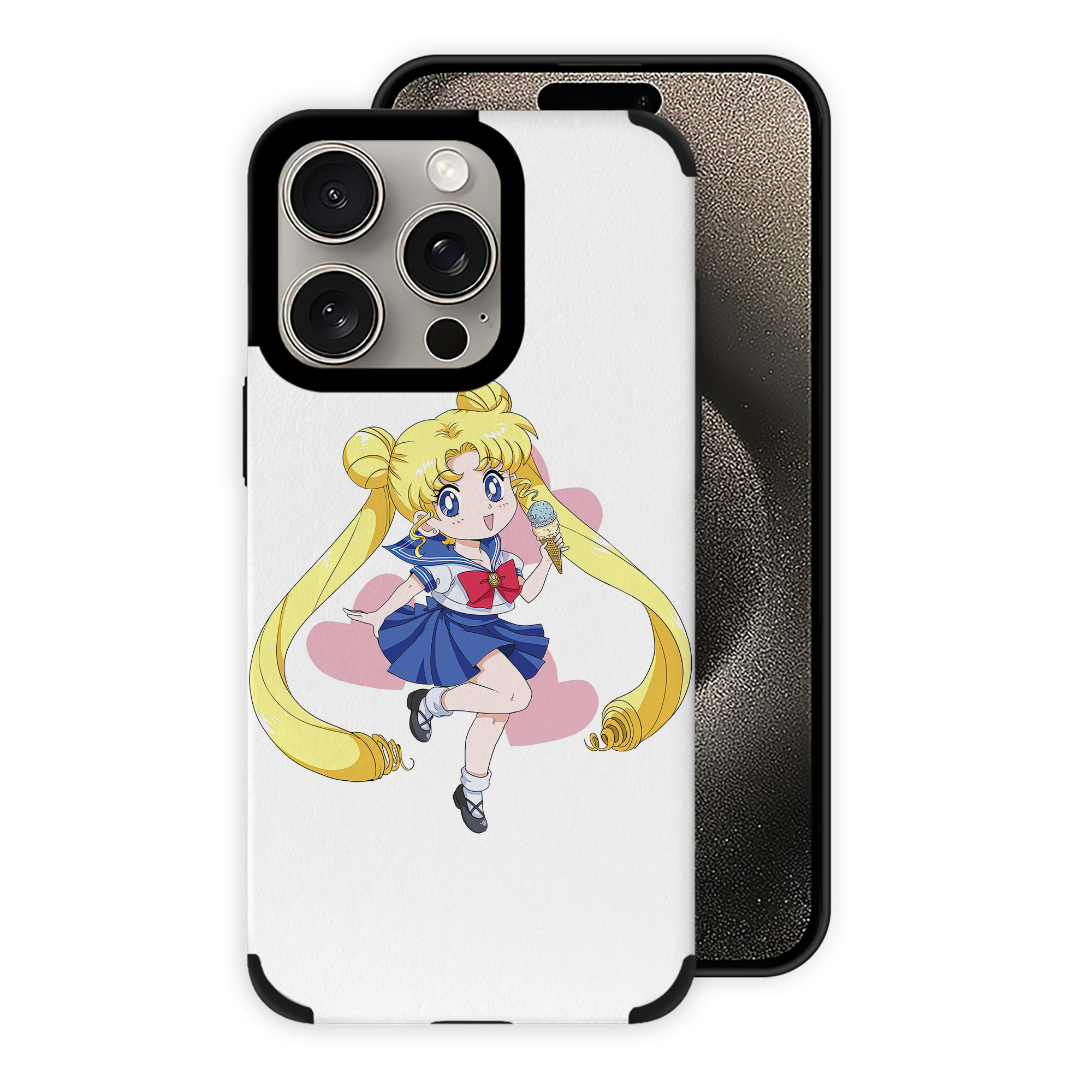 （画像用） 美少女戦士セーラームーン 愛野 美奈子 あいの みなこ Sailor Moon Aino Minako 【iPhone15ProMax対応】 PUレザー スマホケース 耐衝撃＆黄変防止