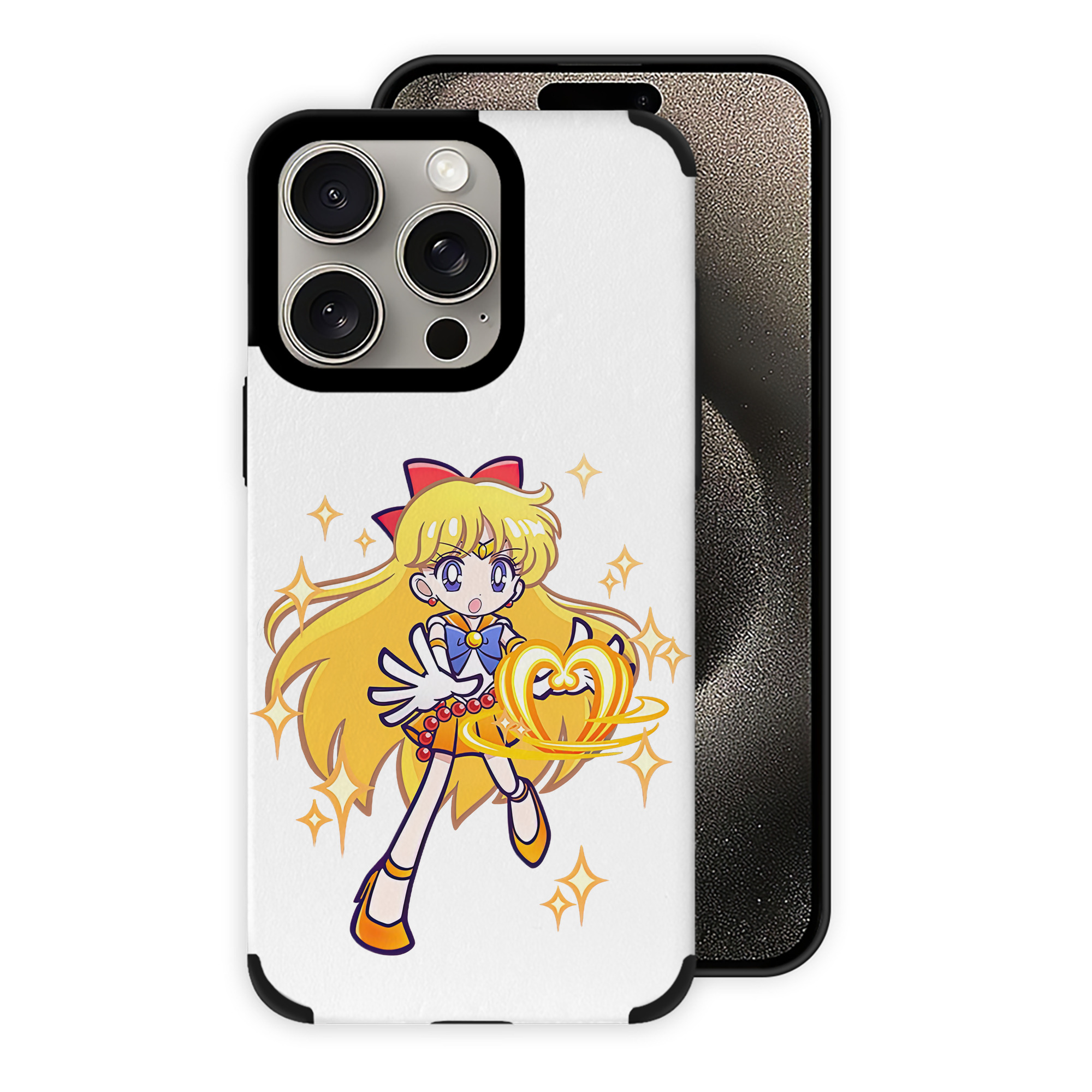 （画像用） 美少女戦士セーラームーン 愛野 美奈子 あいの みなこ Sailor Moon Aino Minako 【iPhone15ProMax対応】 PUレザー スマホケース 耐衝撃＆黄変防止