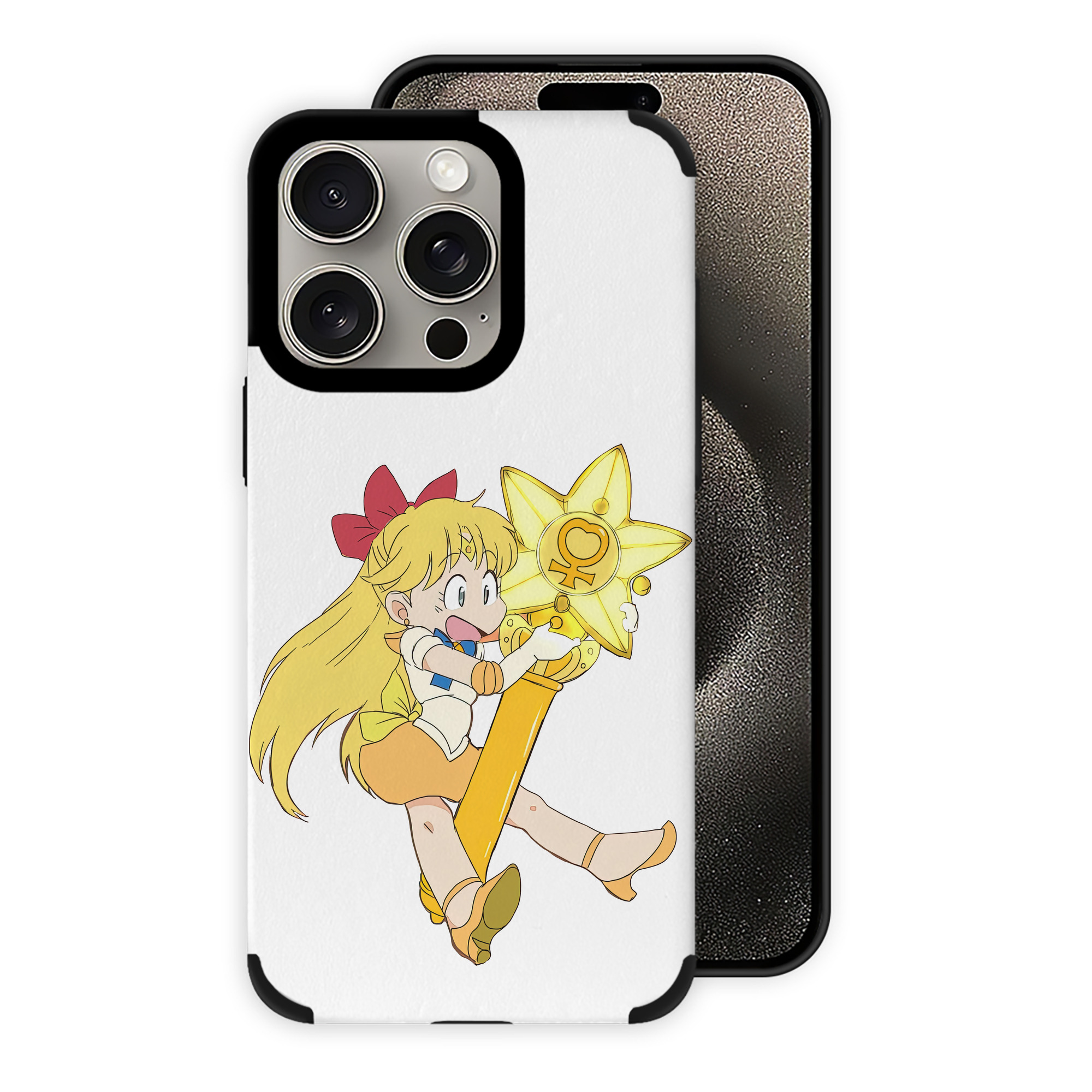 （画像用） 美少女戦士セーラームーン 愛野 美奈子 あいの みなこ Sailor Moon Aino Minako 【iPhone15ProMax対応】 PUレザー スマホケース 耐衝撃＆黄変防止
