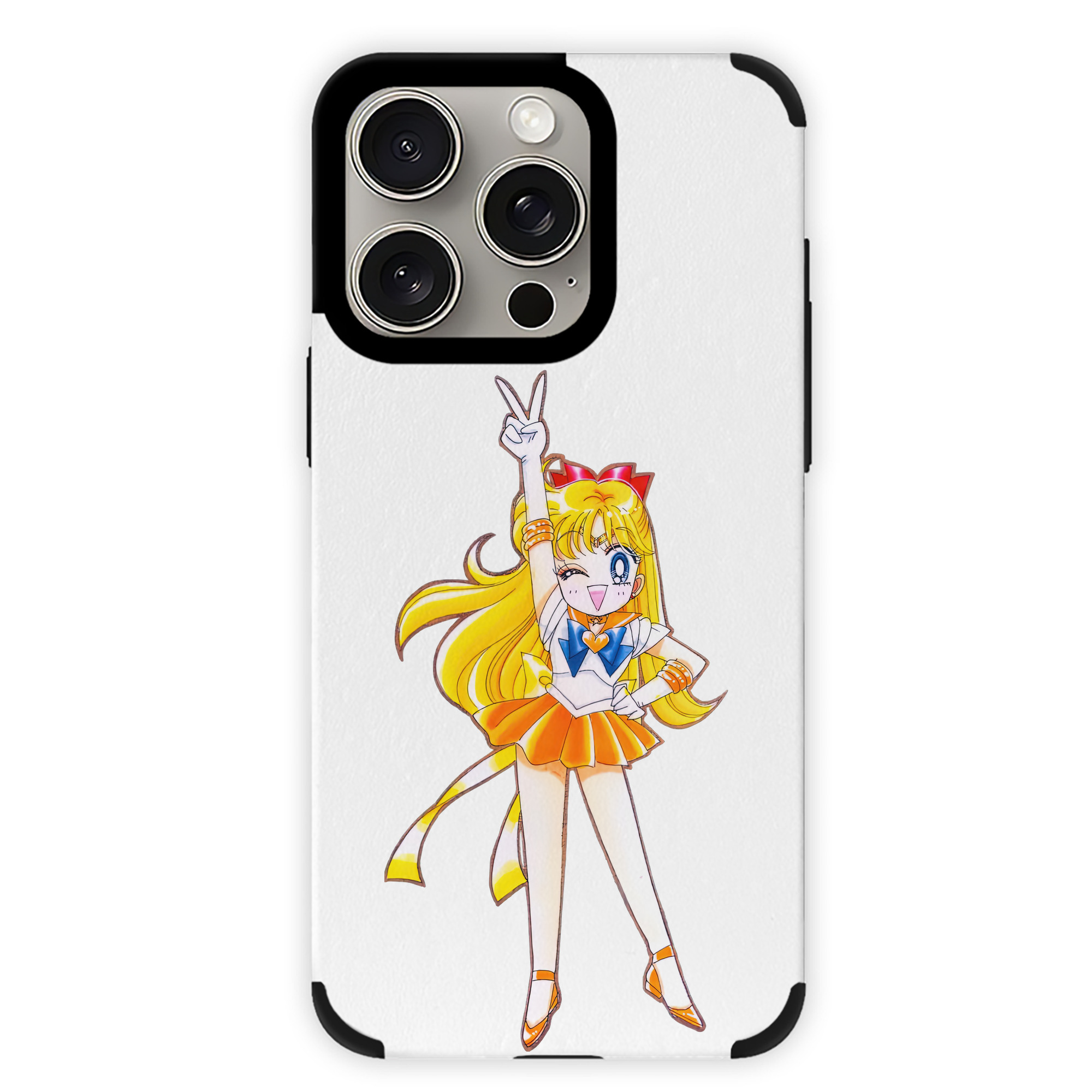 （画像用） 美少女戦士セーラームーン 愛野 美奈子 あいの みなこ Sailor Moon Aino Minako 【iPhone15ProMax対応】 PUレザー スマホケース 耐衝撃＆黄変防止