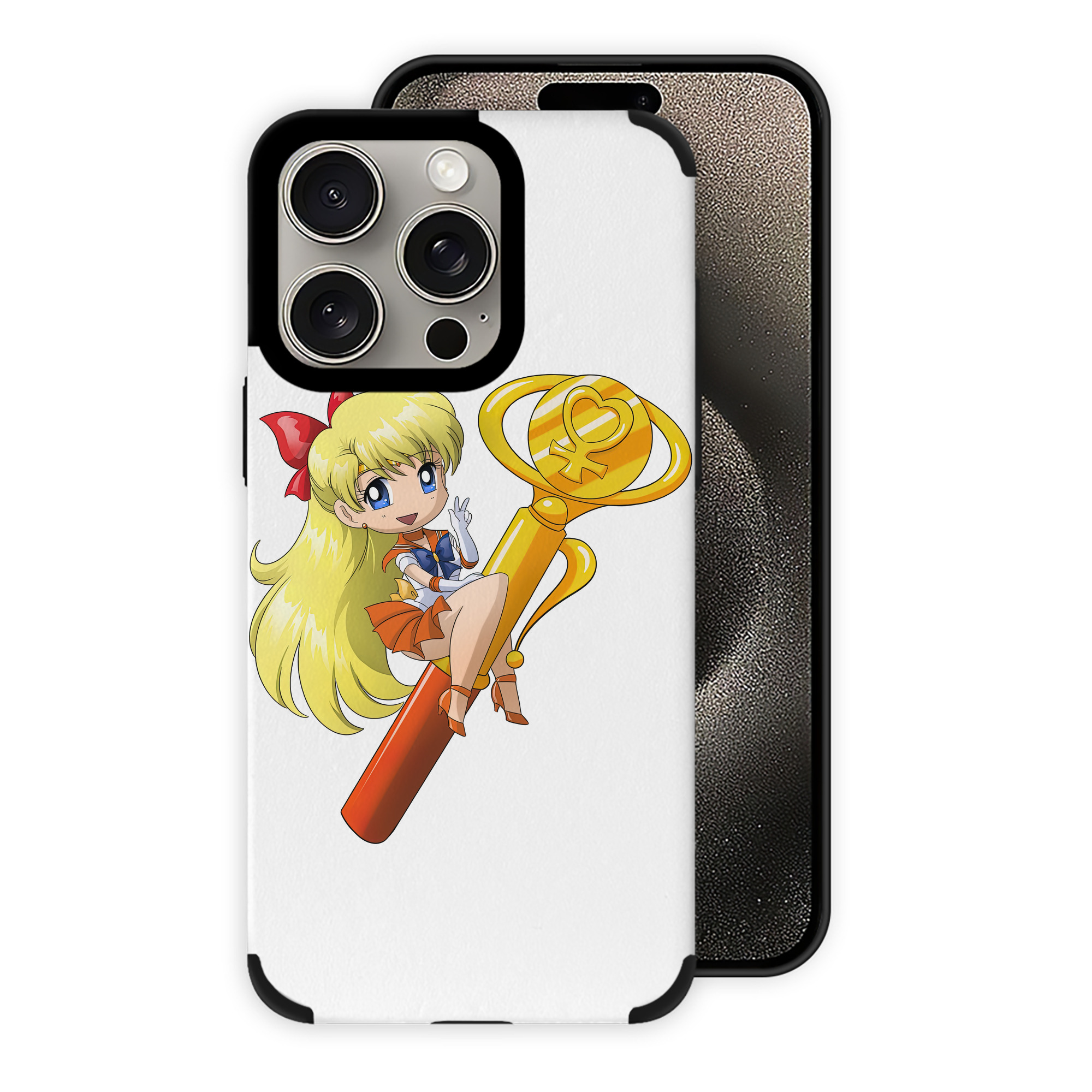 （画像用） 美少女戦士セーラームーン 愛野 美奈子 あいの みなこ Sailor Moon Aino Minako 【iPhone15ProMax対応】 PUレザー スマホケース 耐衝撃＆黄変防止