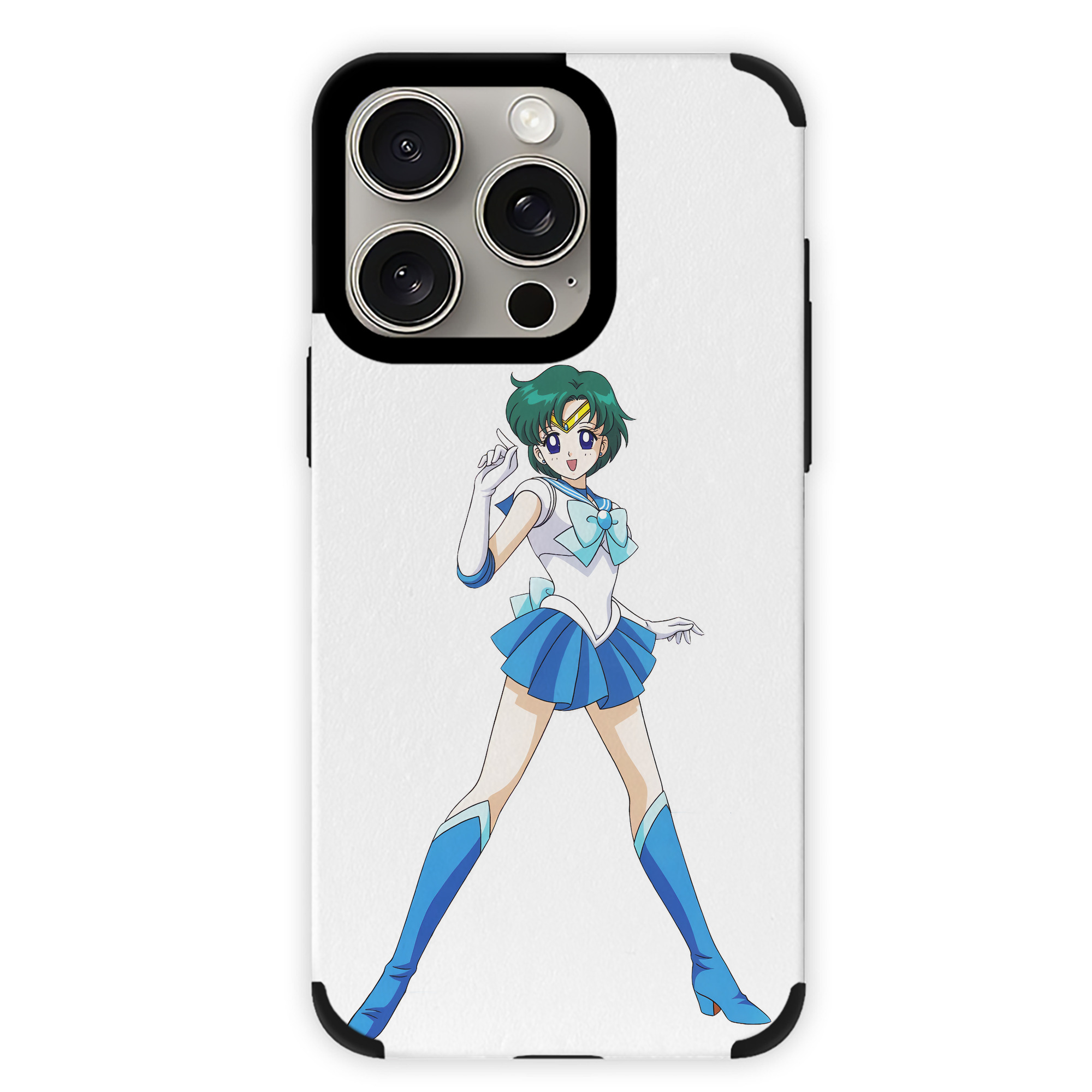（画像用） 美少女戦士セーラームーン 海王 みちる（かいおう みちる） Sailor Moon Kaiou Michiru 【iPhone15ProMax対応】 PUレザー スマホケース 耐衝撃＆黄変防止