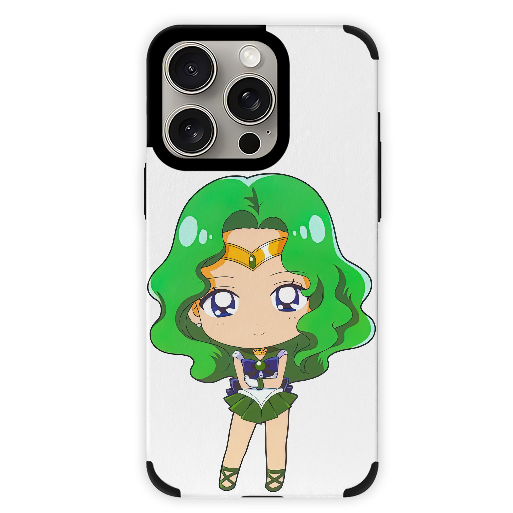 （画像用） 美少女戦士セーラームーン 海王 みちる（かいおう みちる） Sailor Moon Kaiou Michiru 【iPhone15ProMax対応】 PUレザー スマホケース 耐衝撃＆黄変防止