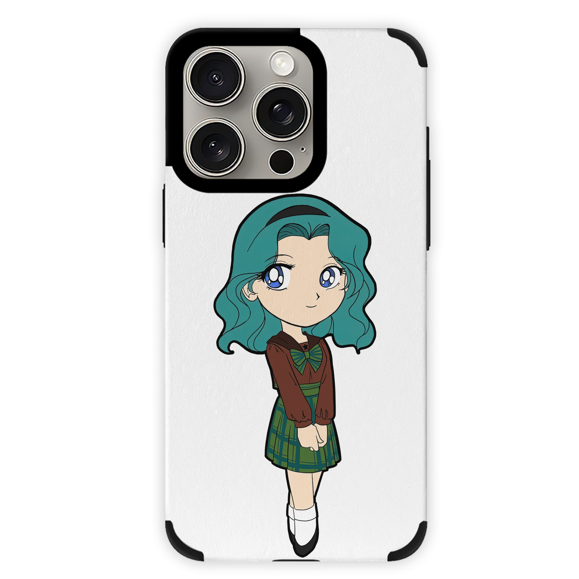 （画像用） 美少女戦士セーラームーン 海王 みちる（かいおう みちる） Sailor Moon Kaiou Michiru 【iPhone15ProMax対応】 PUレザー スマホケース 耐衝撃＆黄変防止