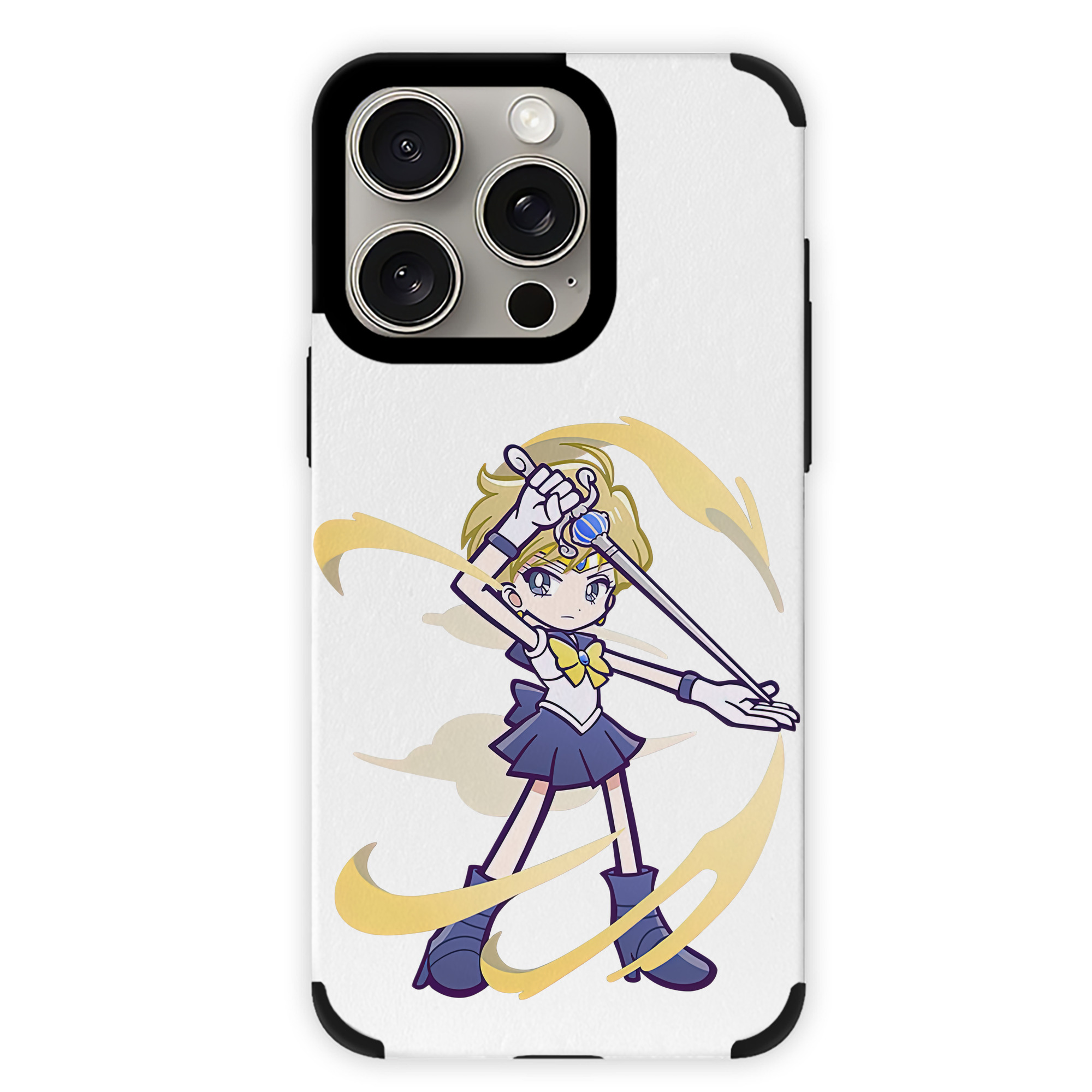 （画像用） 美少女戦士セーラームーン 天王はるか Sailor Moon Tenoh Haruka 【iPhone15ProMax対応】 PUレザー スマホケース 耐衝撃＆黄変防止