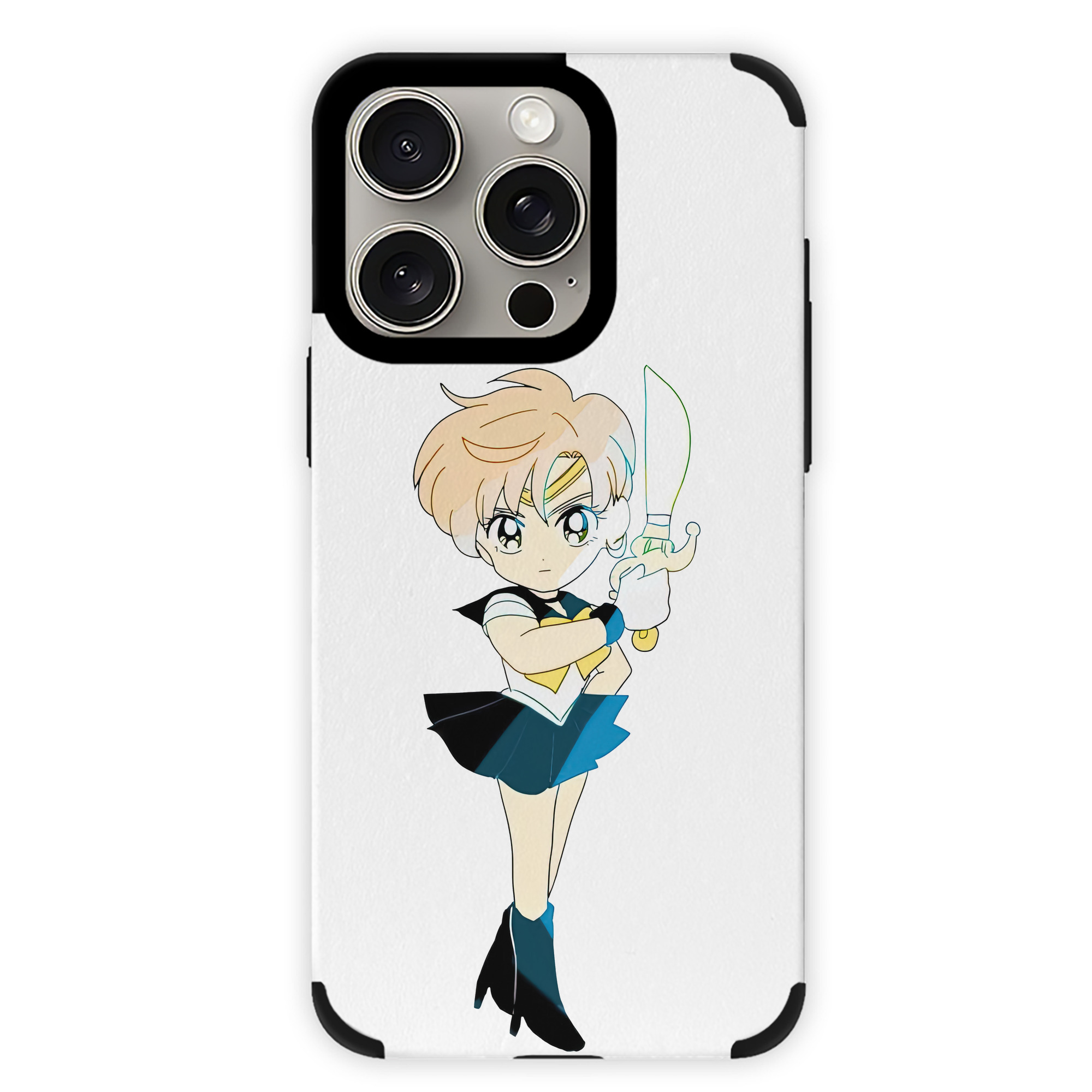 （画像用） 美少女戦士セーラームーン 天王はるか Sailor Moon Tenoh Haruka 【iPhone15ProMax対応】 PUレザー スマホケース 耐衝撃＆黄変防止