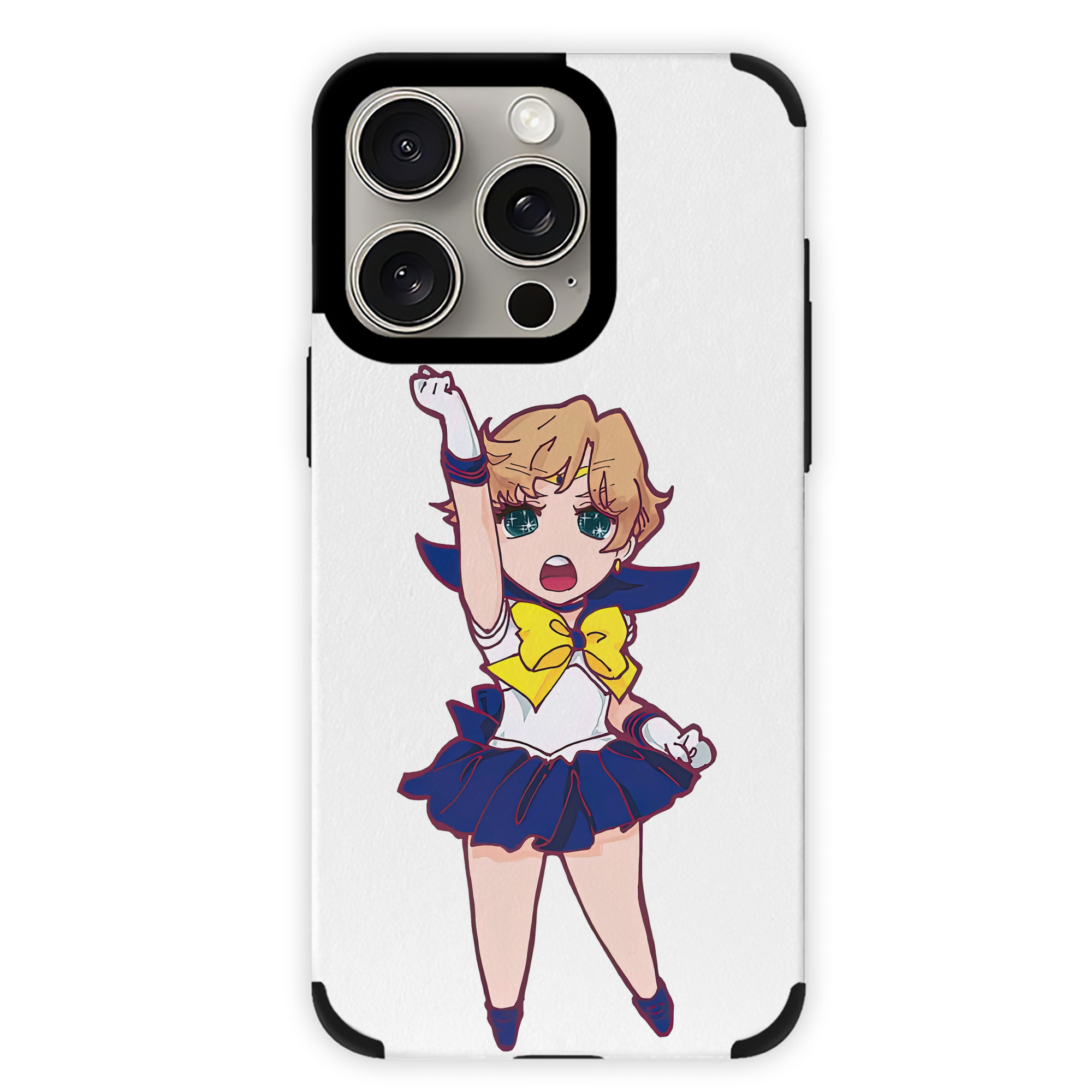 （画像用） 美少女戦士セーラームーン 天王はるか Sailor Moon Tenoh Haruka 【iPhone15ProMax対応】 PUレザー スマホケース 耐衝撃＆黄変防止