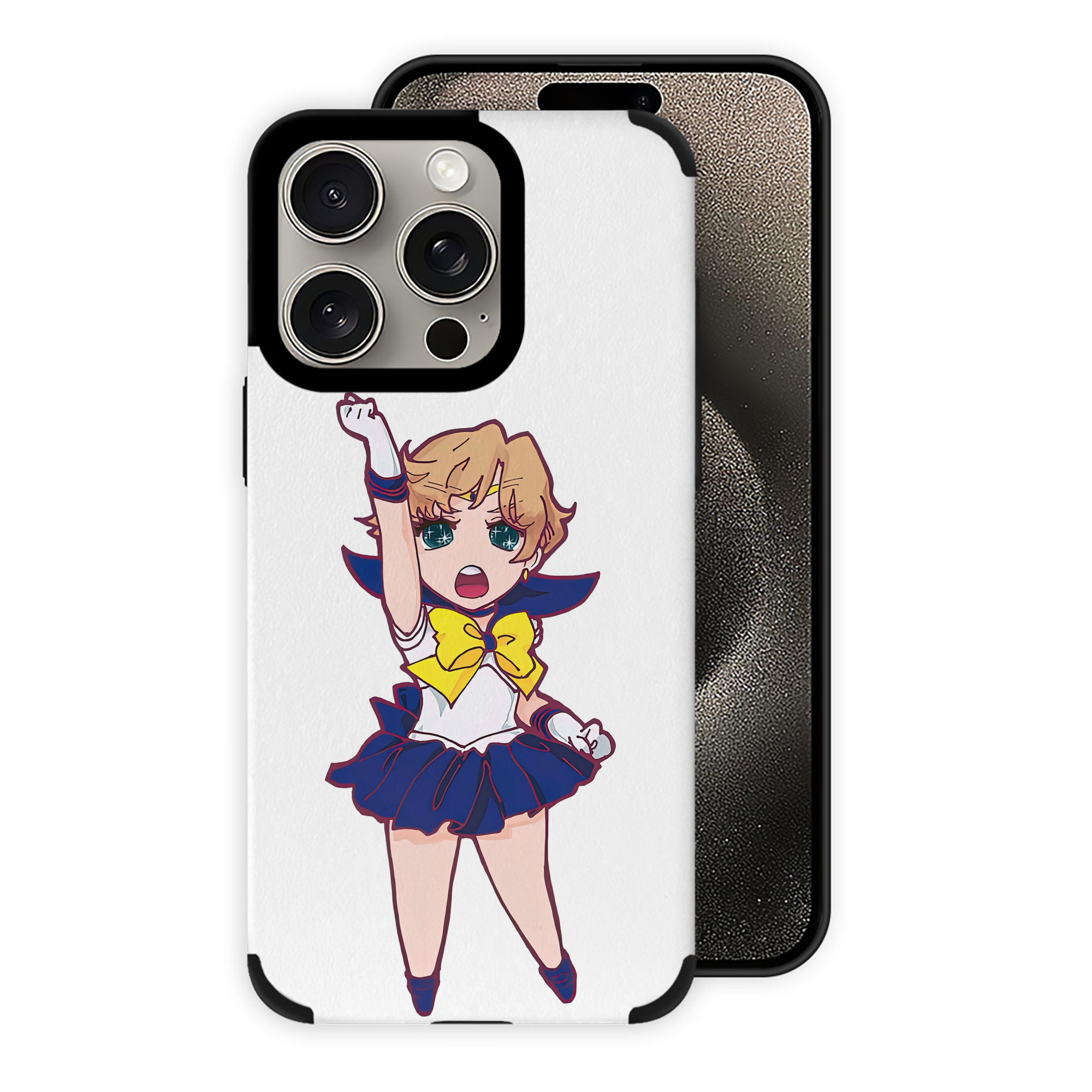 （画像用） 美少女戦士セーラームーン 天王はるか Sailor Moon Tenoh Haruka 【iPhone15ProMax対応】 PUレザー スマホケース 耐衝撃＆黄変防止