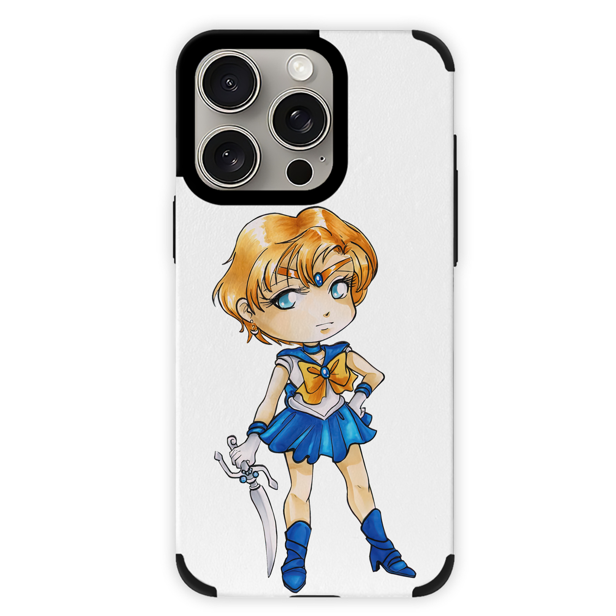 （画像用） 美少女戦士セーラームーン 天王はるか Sailor Moon Tenoh Haruka 【iPhone15ProMax対応】 PUレザー スマホケース 耐衝撃＆黄変防止