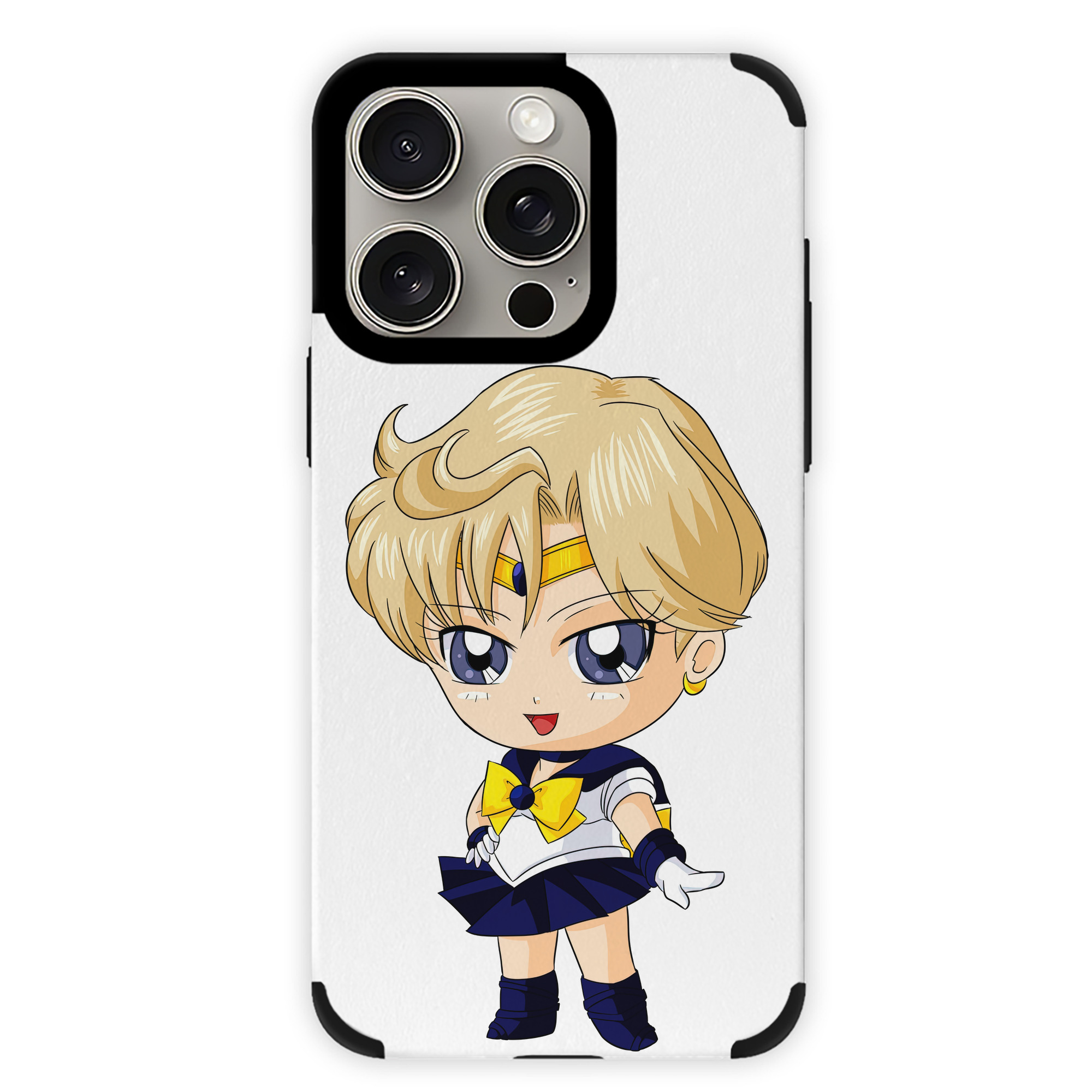 （画像用） 美少女戦士セーラームーン 天王はるか Sailor Moon Tenoh Haruka 【iPhone15ProMax対応】 PUレザー スマホケース 耐衝撃＆黄変防止