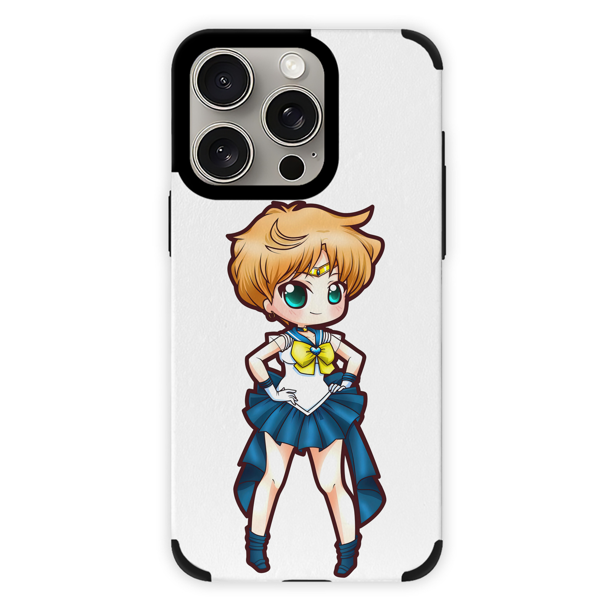 （画像用） 美少女戦士セーラームーン 天王はるか Sailor Moon Tenoh Haruka 【iPhone15ProMax対応】 PUレザー スマホケース 耐衝撃＆黄変防止