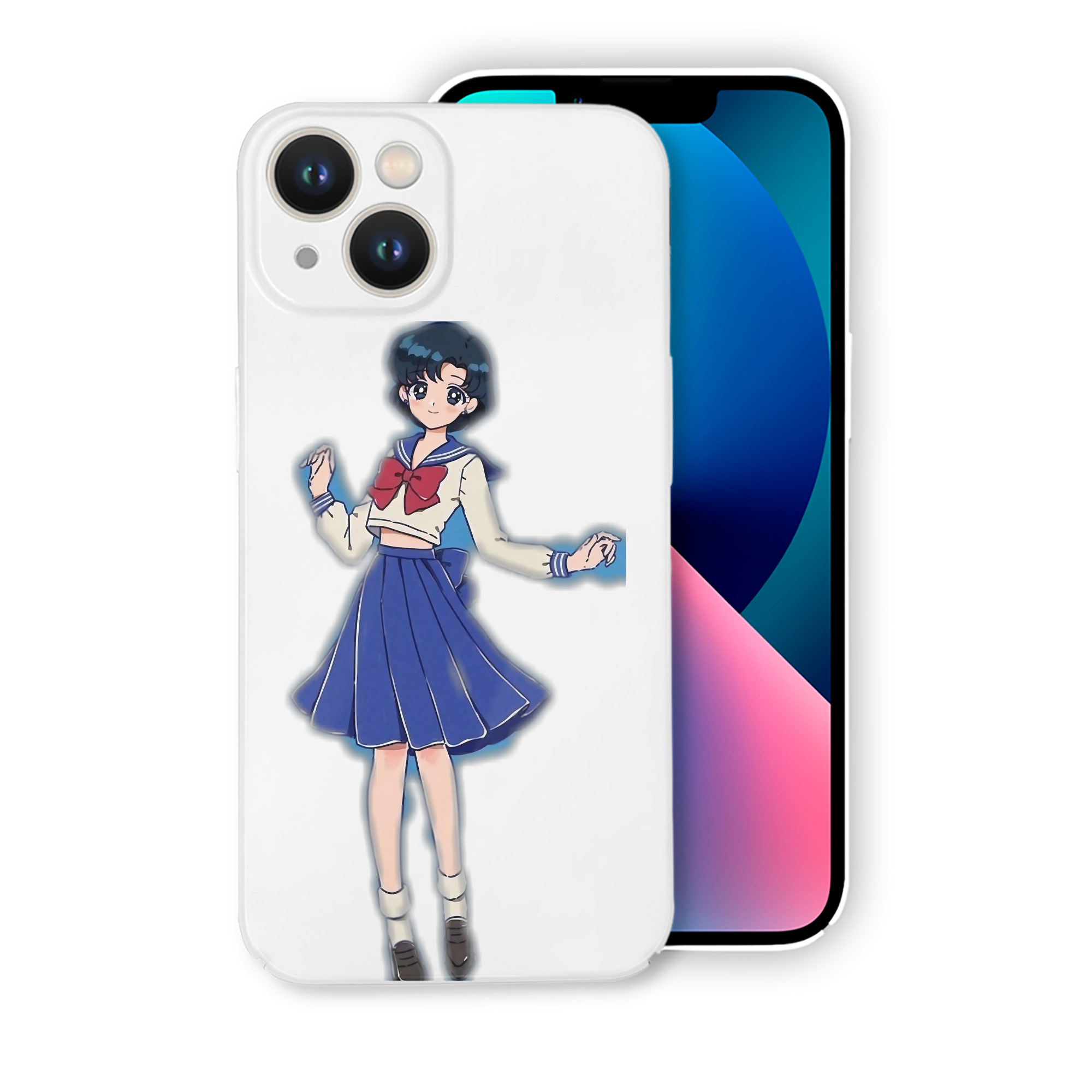 （画像用） 美少女戦士セーラームーン 水野 亜美 みずの あみ Sailor Moon Mizuno Ami 【iPhone 14シリーズ対応】ハードケース