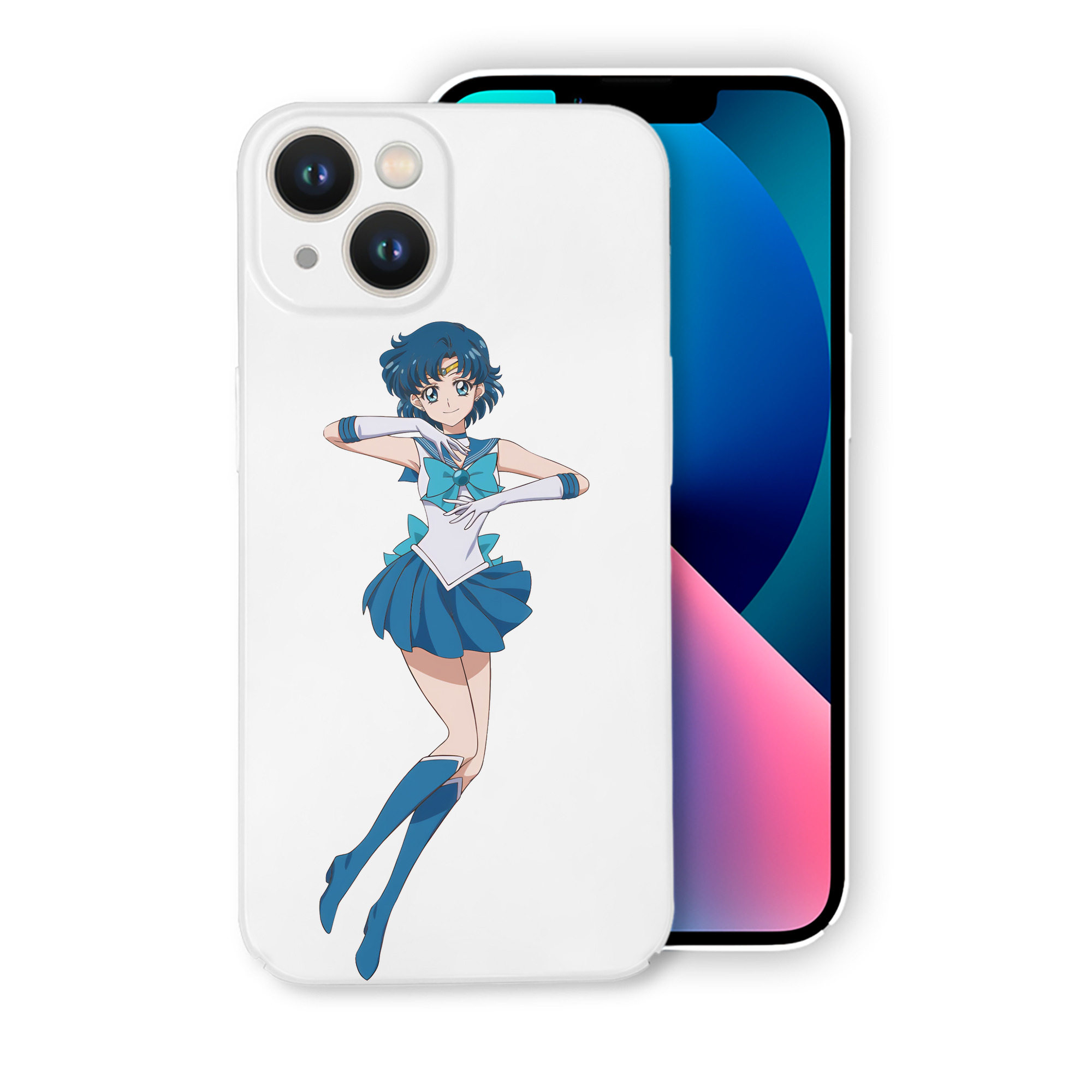 （画像用） 美少女戦士セーラームーン 水野 亜美 みずの あみ Sailor Moon Mizuno Ami 【iPhone 14シリーズ対応】ハードケース