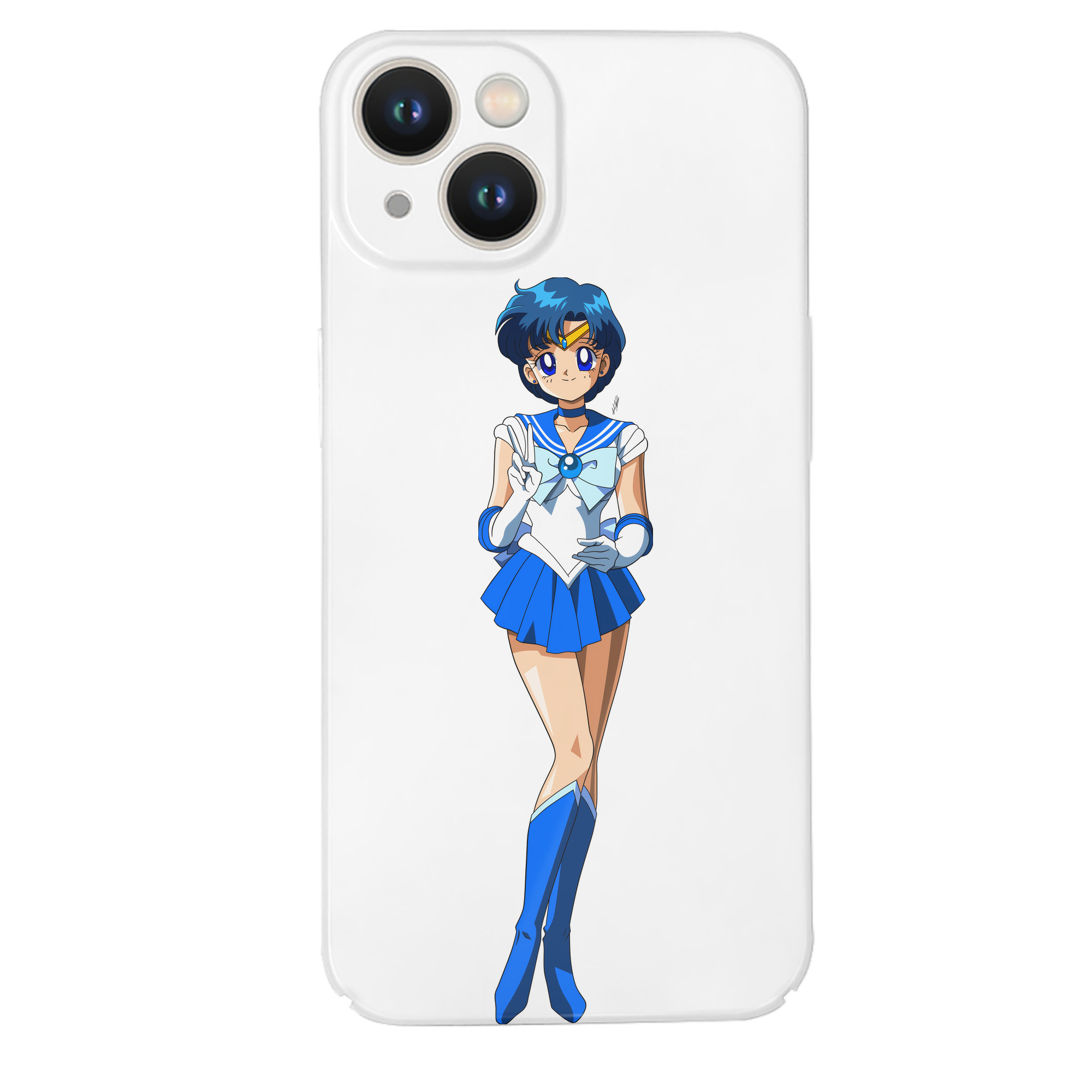 （画像用） 美少女戦士セーラームーン 水野 亜美 みずの あみ Sailor Moon Mizuno Ami 【iPhone 14シリーズ対応】ハードケース