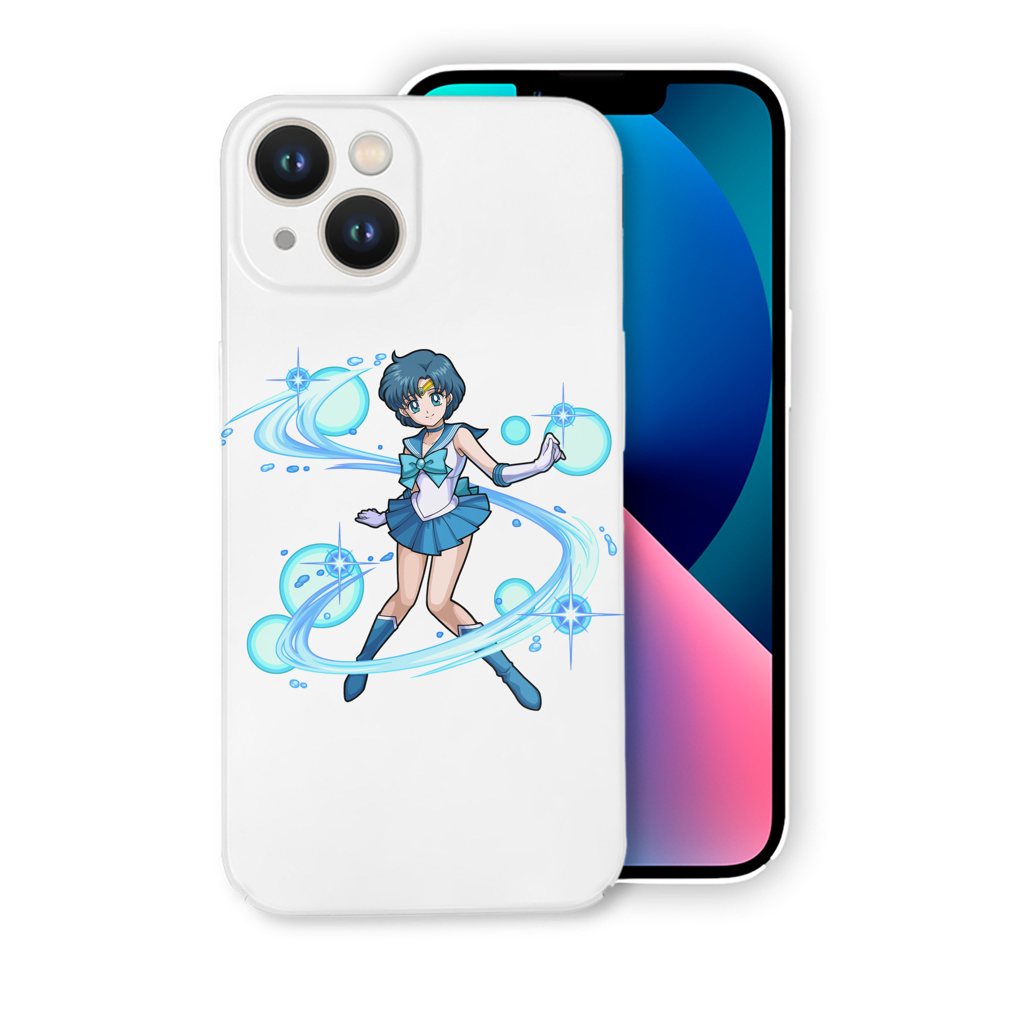 （画像用） 美少女戦士セーラームーン 水野 亜美 みずの あみ Sailor Moon Mizuno Ami 【iPhone 14シリーズ対応】ハードケース