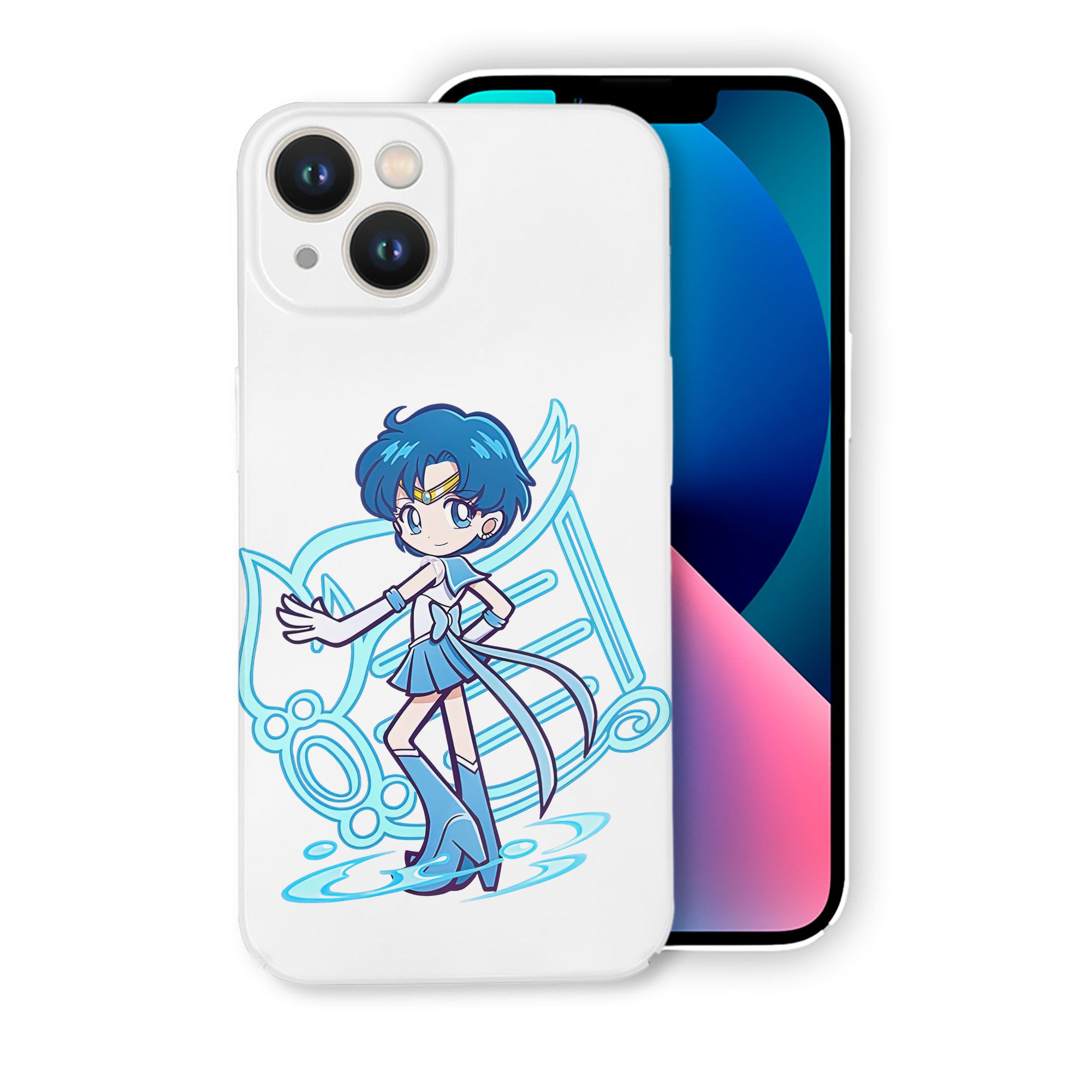 （画像用） 美少女戦士セーラームーン 水野 亜美 みずの あみ Sailor Moon Mizuno Ami 【iPhone 14シリーズ対応】ハードケース