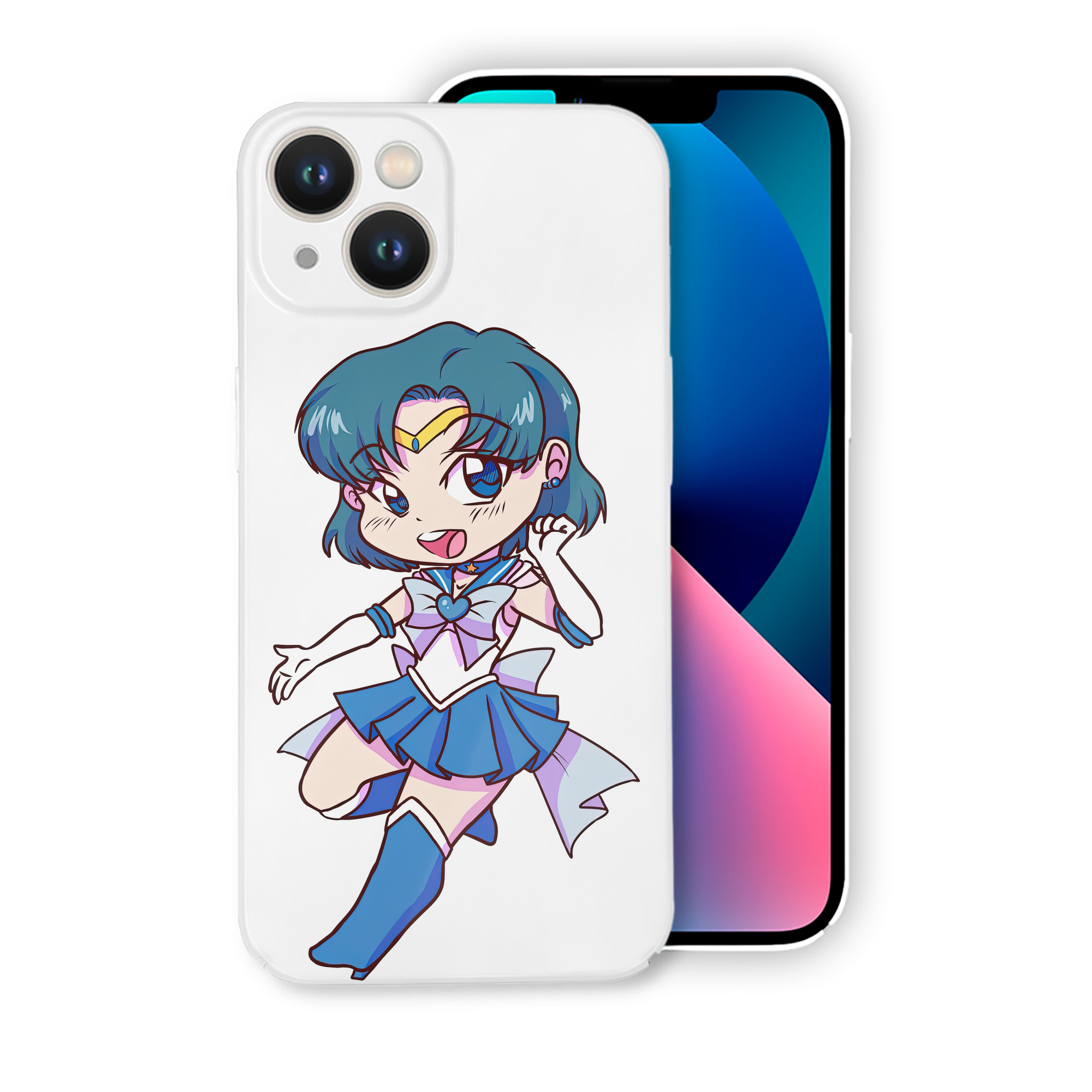 （画像用） 美少女戦士セーラームーン 水野 亜美 みずの あみ Sailor Moon Mizuno Ami 【iPhone 14シリーズ対応】ハードケース