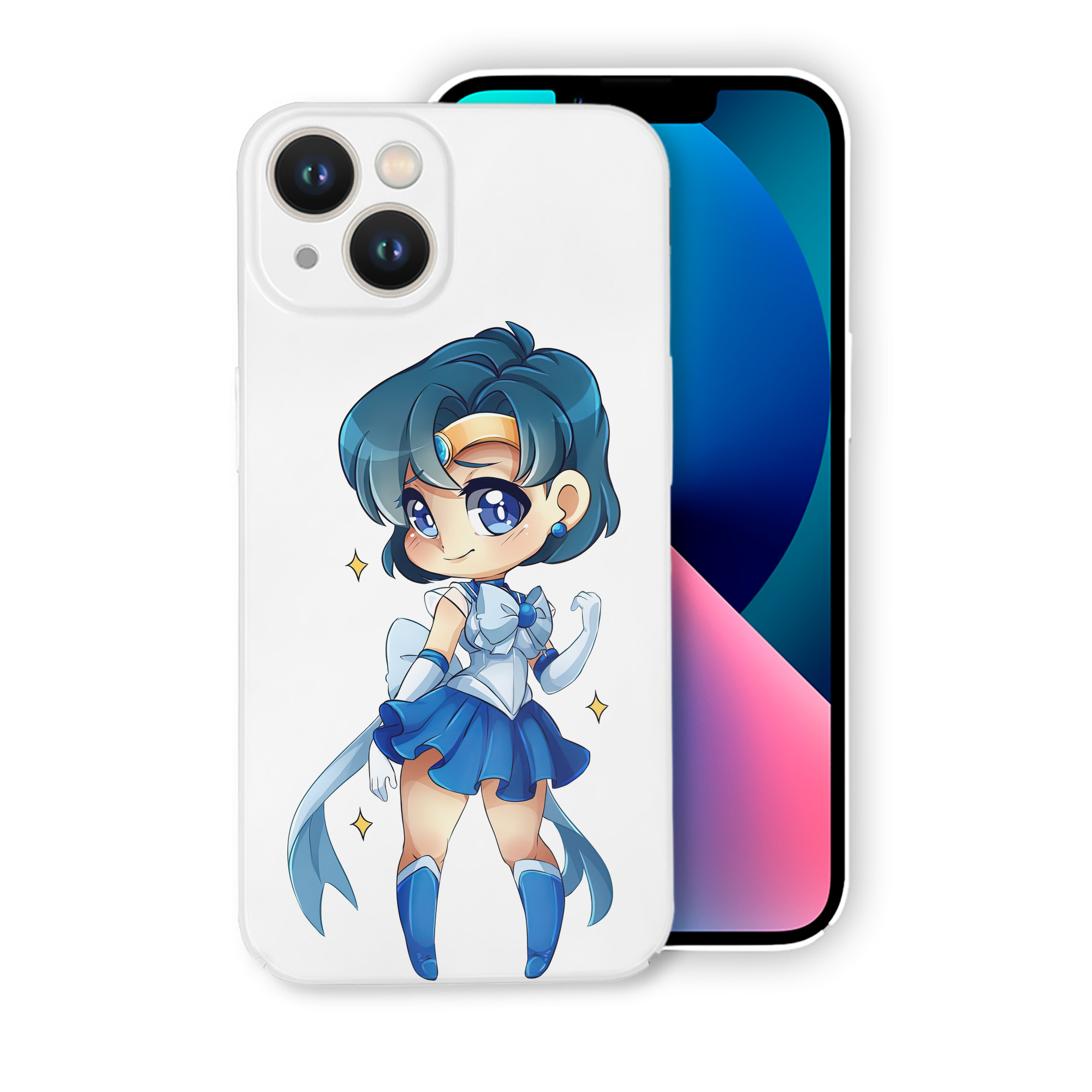 （画像用） 美少女戦士セーラームーン 水野 亜美 みずの あみ Sailor Moon Mizuno Ami 【iPhone 14シリーズ対応】ハードケース