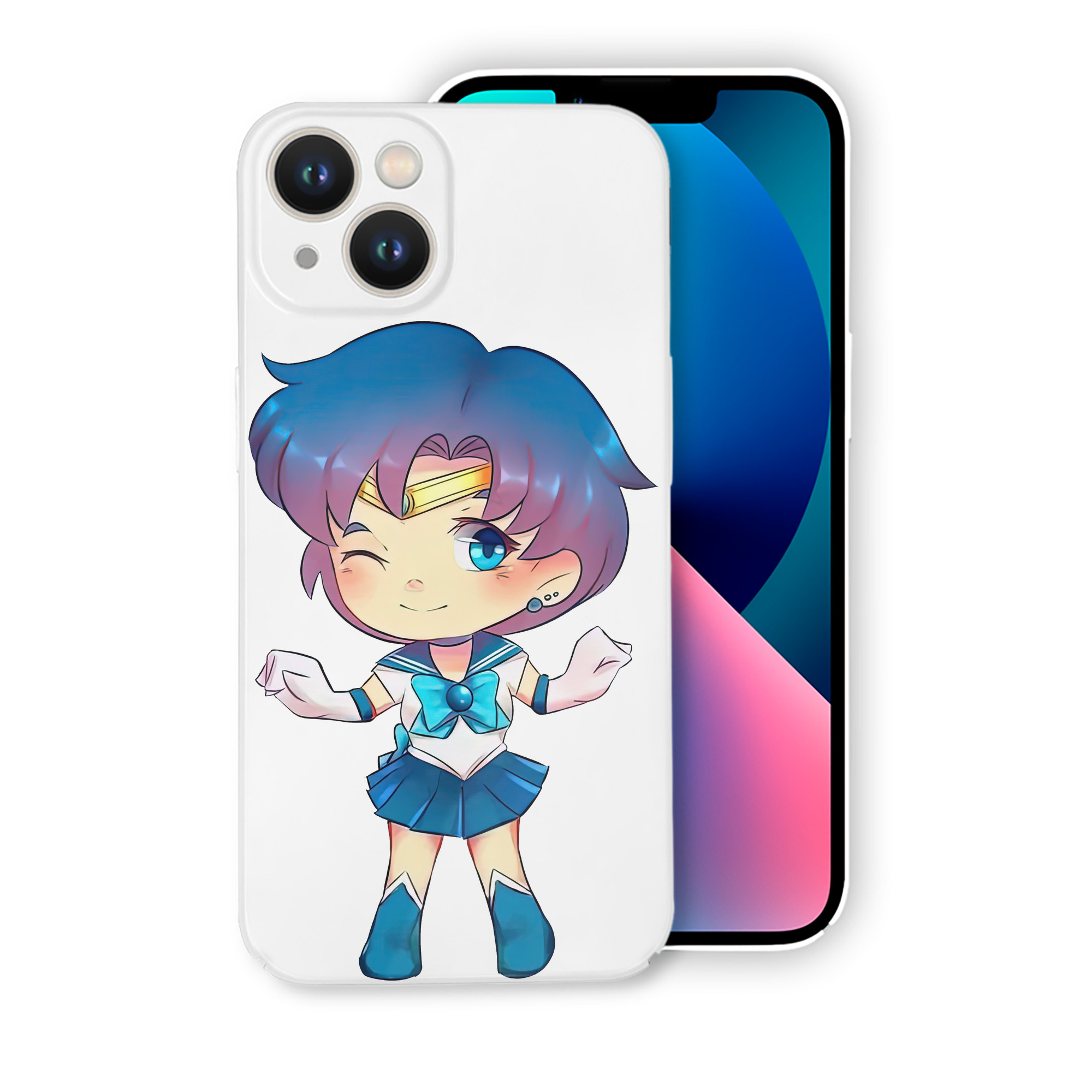 （画像用） 美少女戦士セーラームーン 水野 亜美 みずの あみ Sailor Moon Mizuno Ami 【iPhone 14シリーズ対応】ハードケース