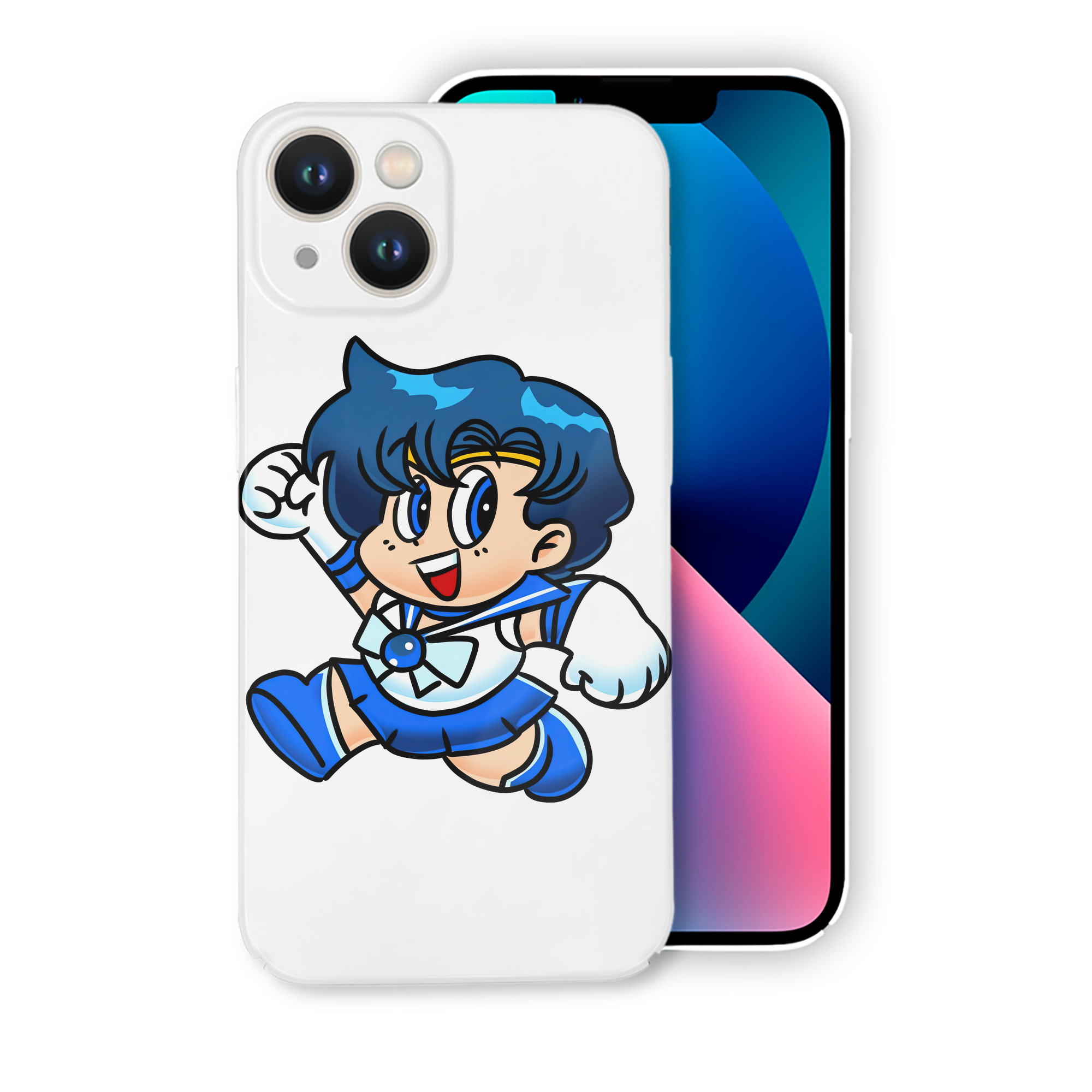 （画像用） 美少女戦士セーラームーン 水野 亜美 みずの あみ Sailor Moon Mizuno Ami 【iPhone 14シリーズ対応】ハードケース
